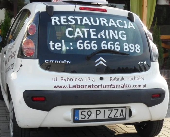 Fajny numer, blacha S9 PIZZA