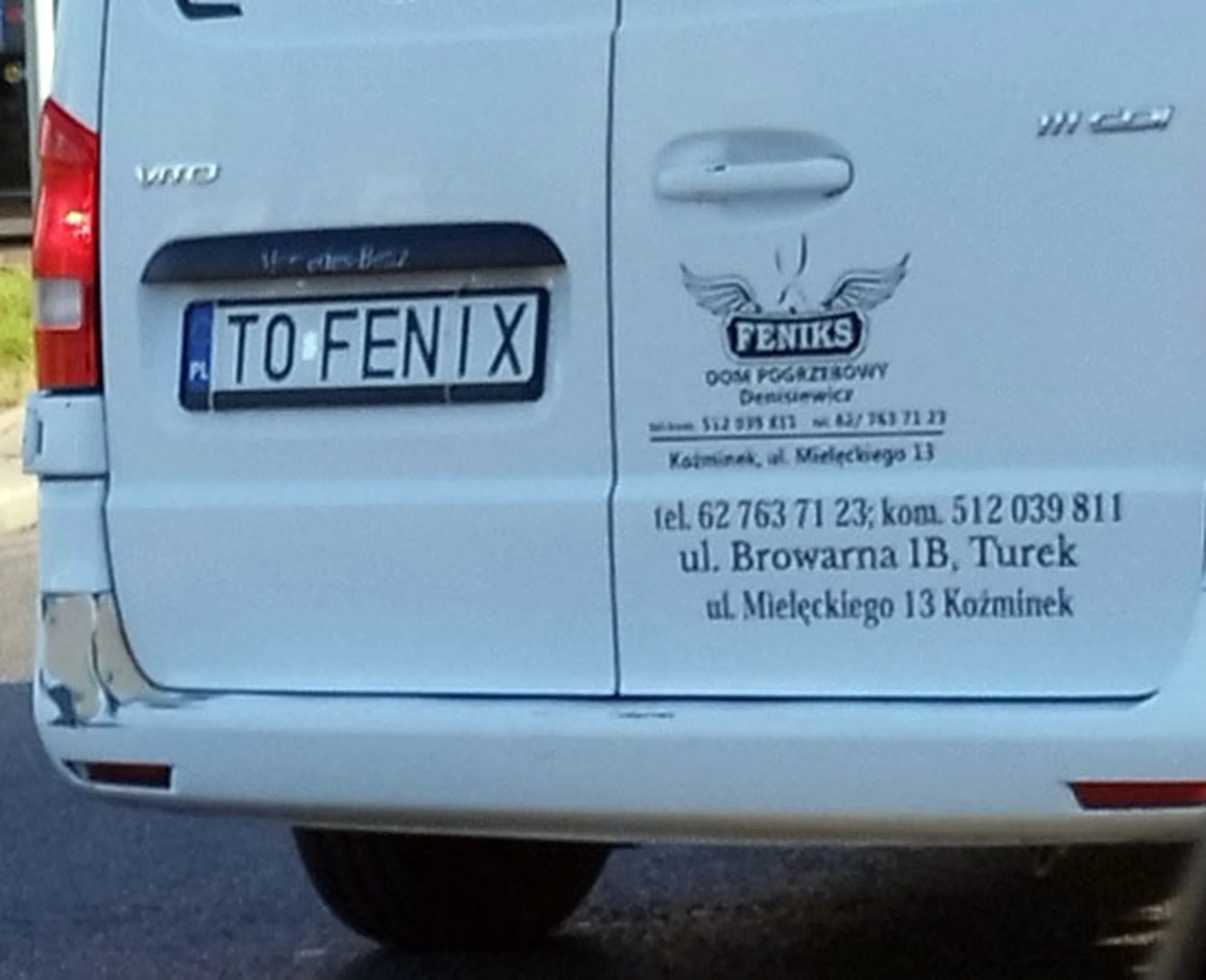 Fajny numer, blacha T0 FENIX