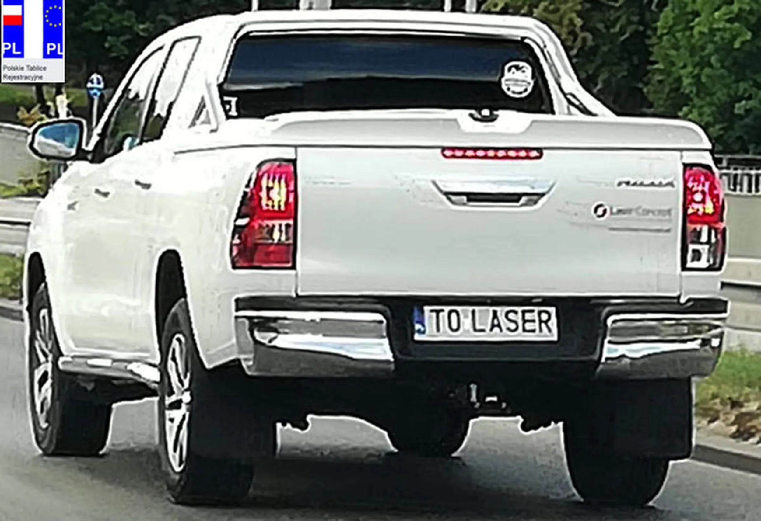 Fajny numer, blacha T0 LASER