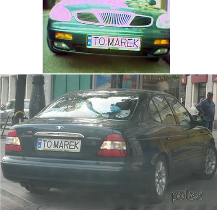 Fajny numer, blacha T0 MAREK