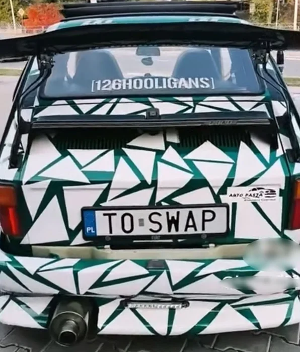 Fajny numer, blacha T0 SWAP