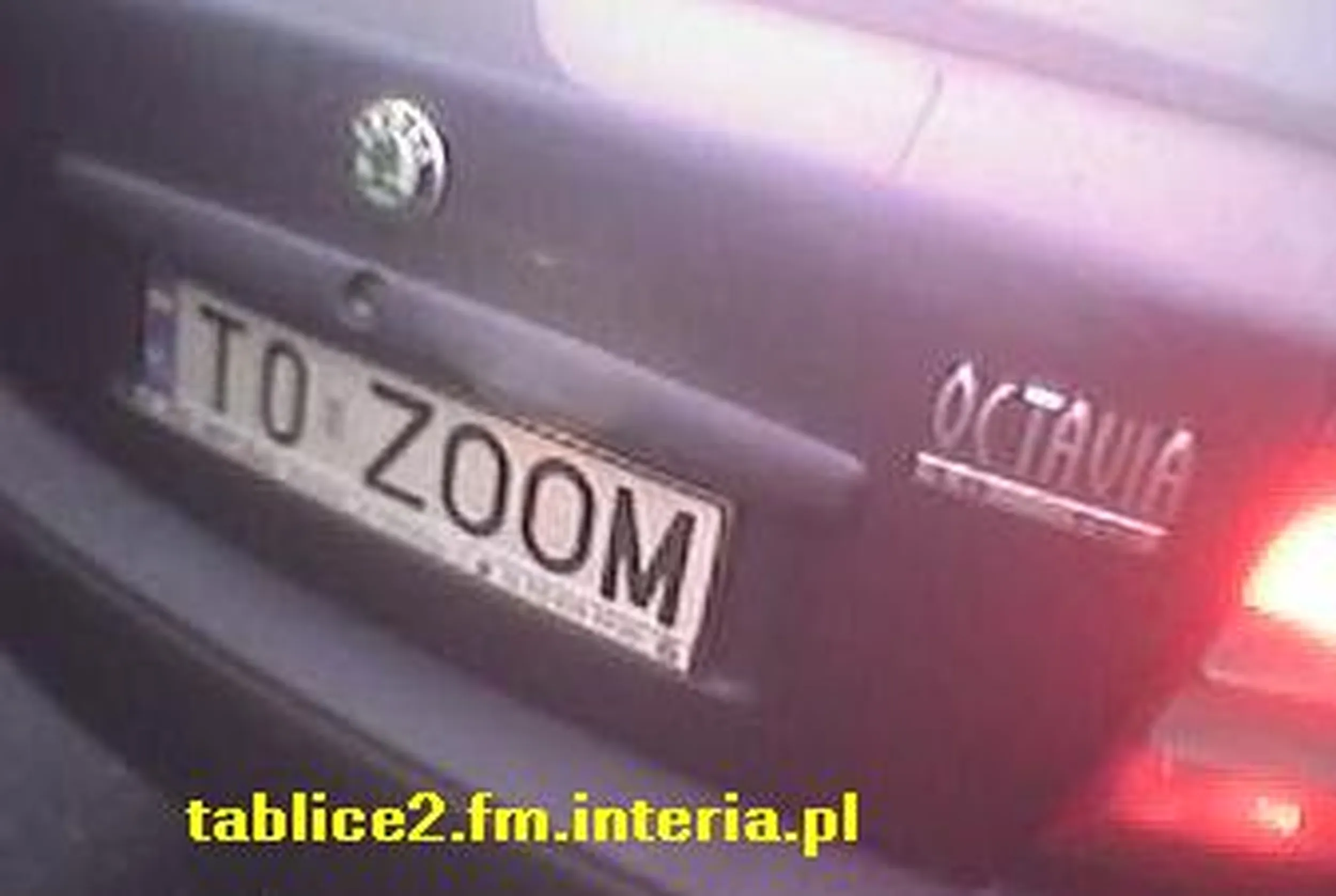 Fajny numer, blacha T0 ZOOM