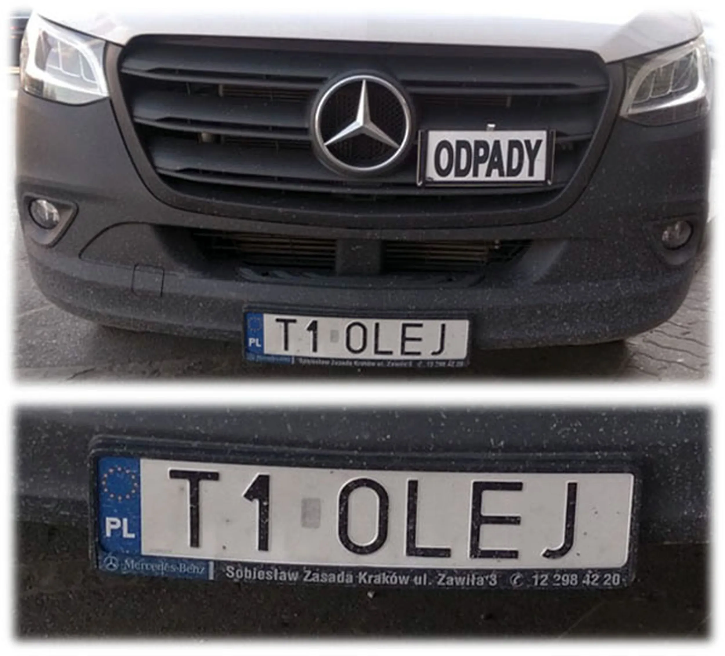 Fajny numer, blacha T1 OLEJ