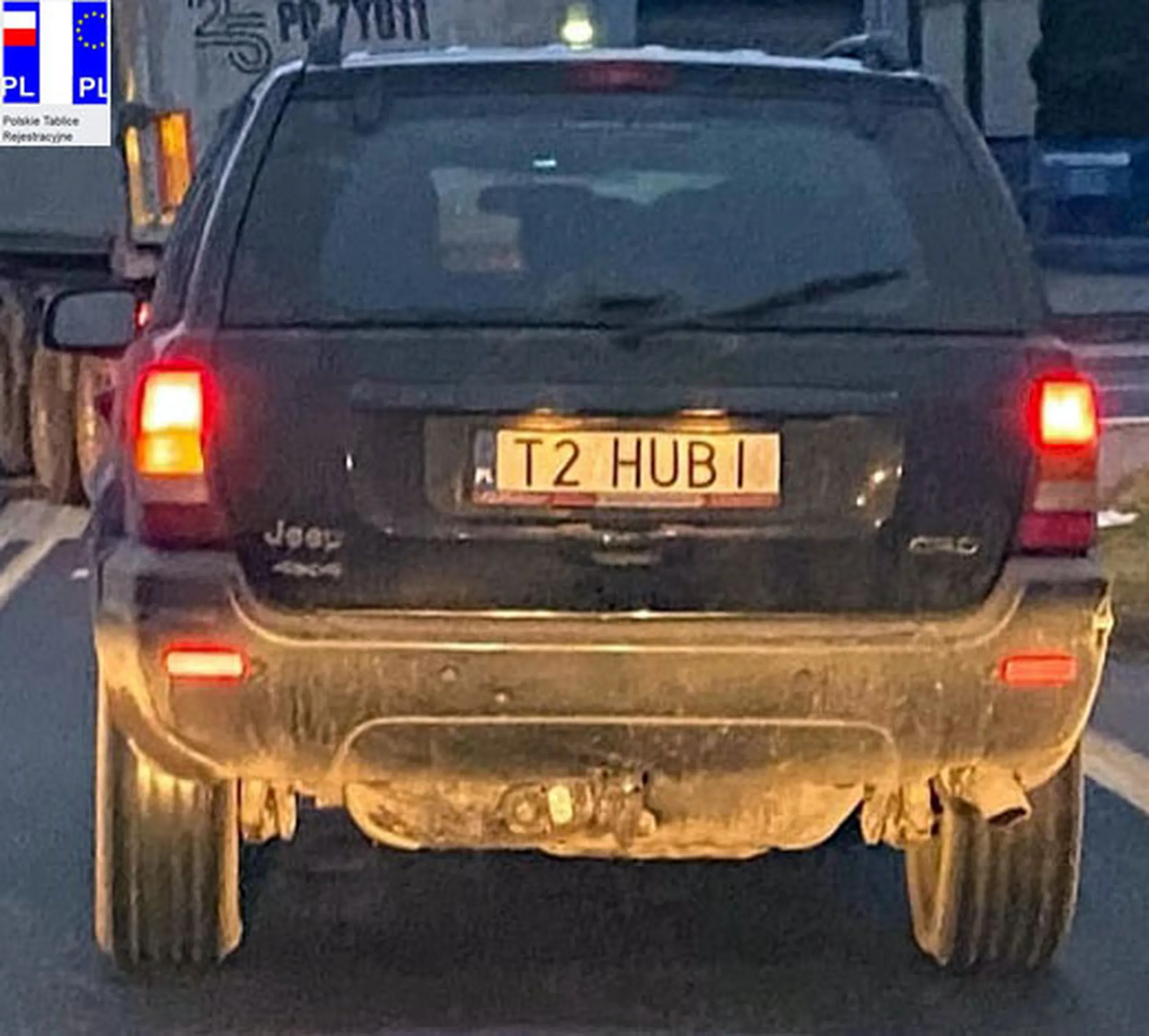 Fajny numer, blacha T2 HUBI