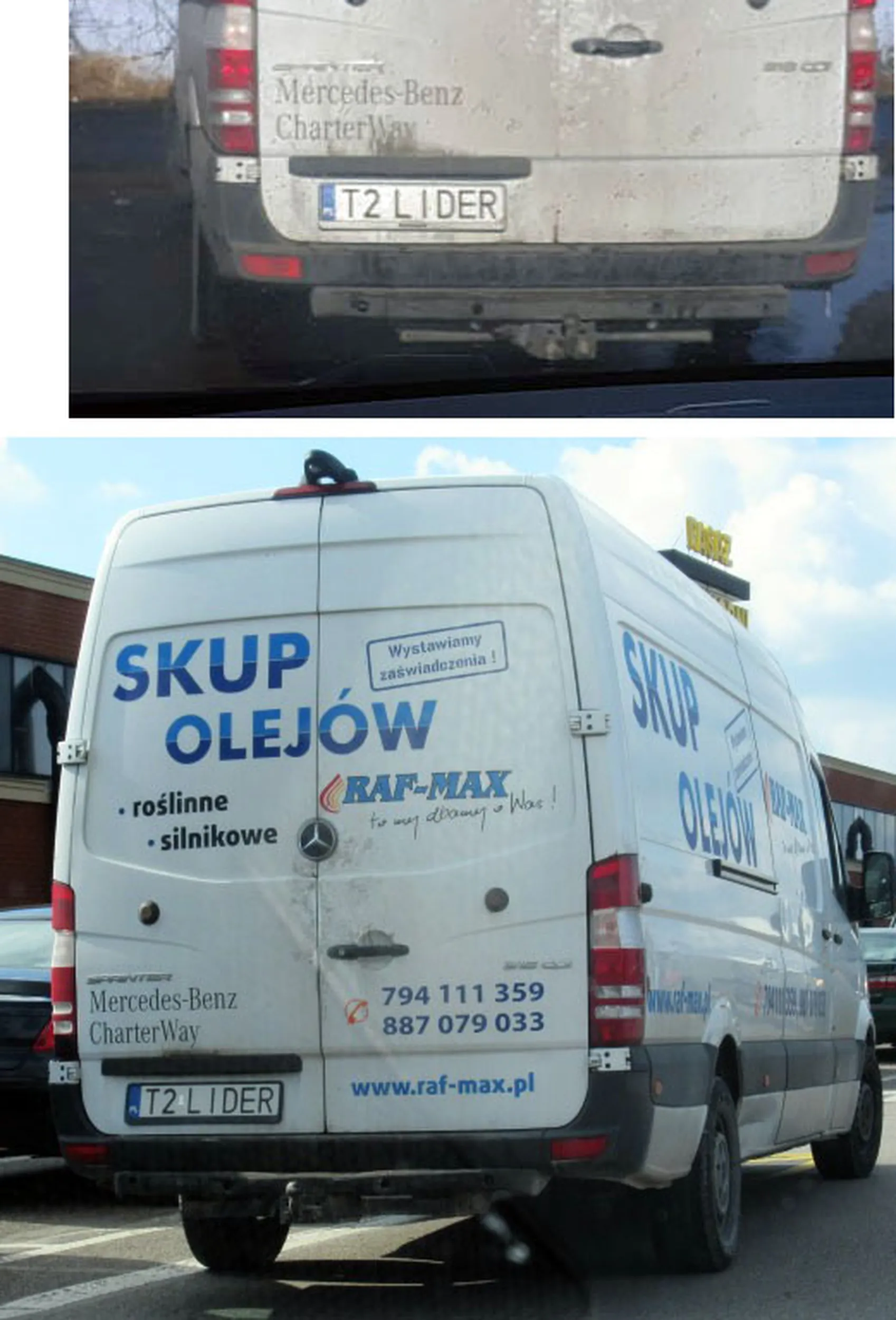 Fajny numer, blacha T2 LIDER