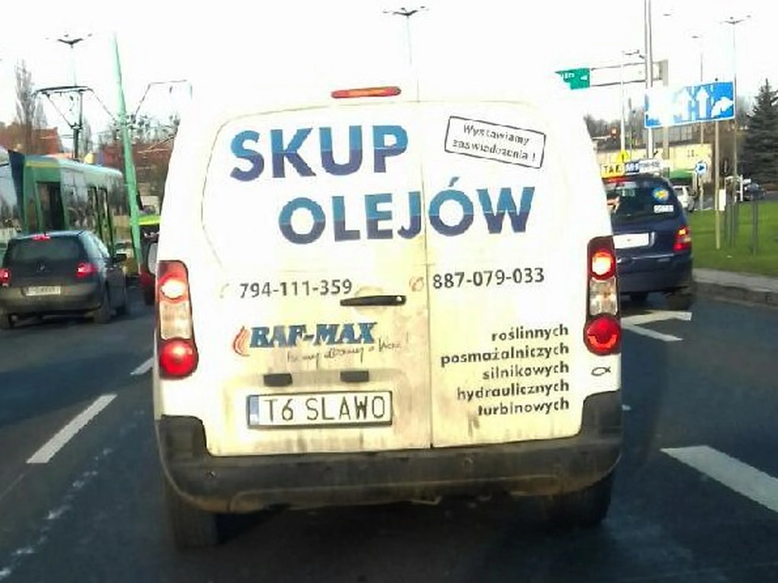 Fajny numer, blacha T6 SLAWO