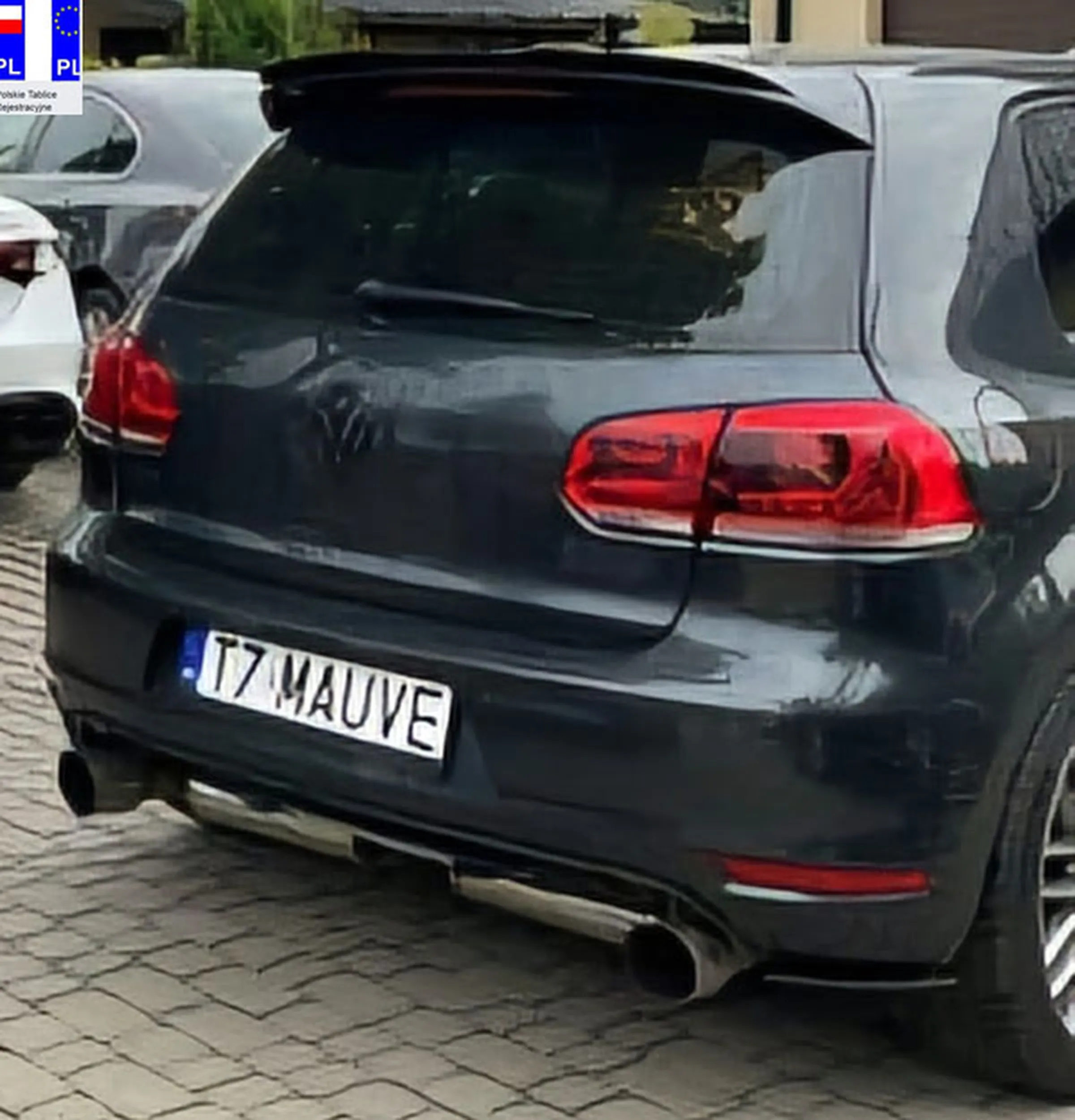 Fajny numer, blacha T7 MAUVE