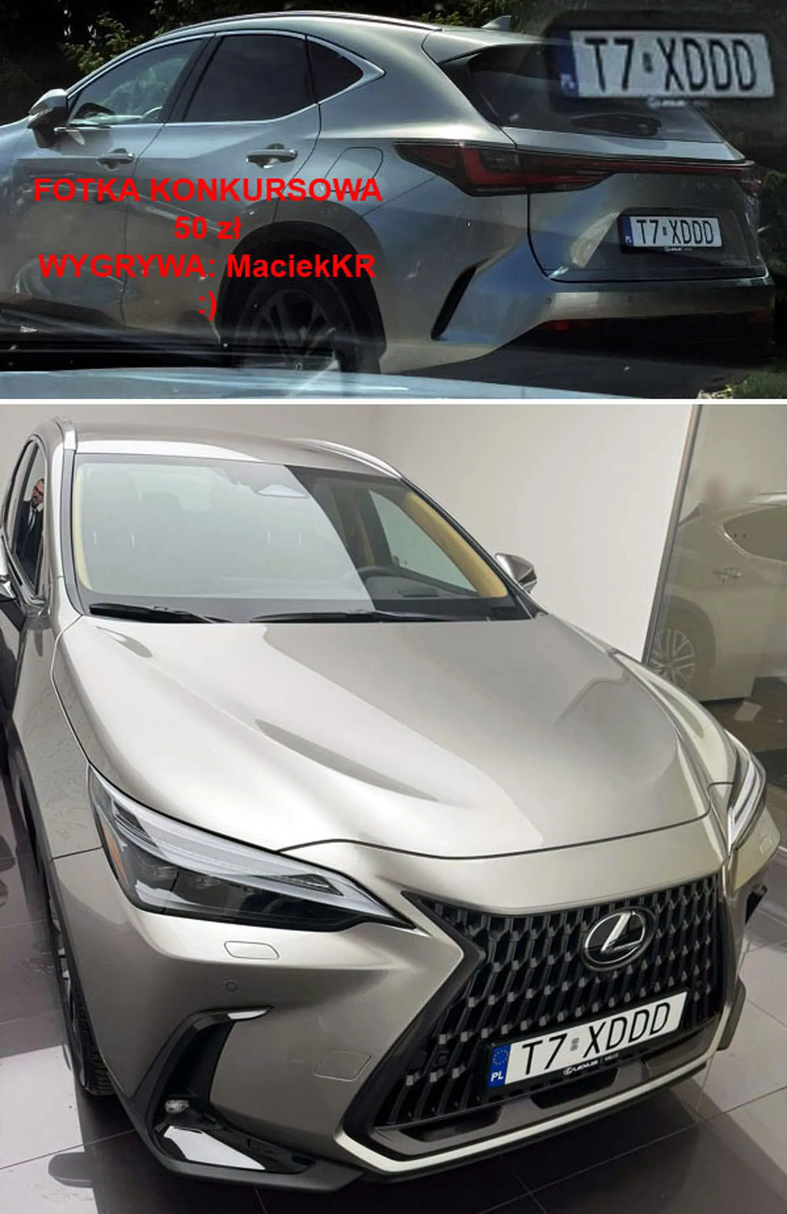 Fajny numer, blacha T7 XDDD