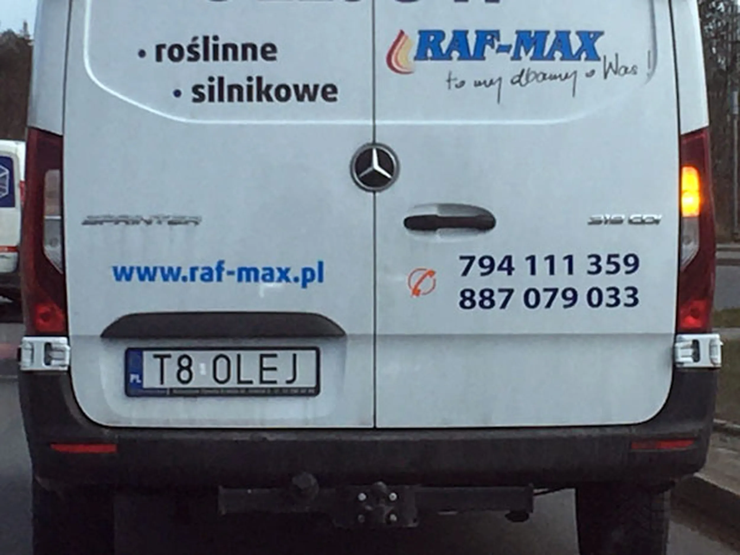 Fajny numer, blacha T8 OLEJ