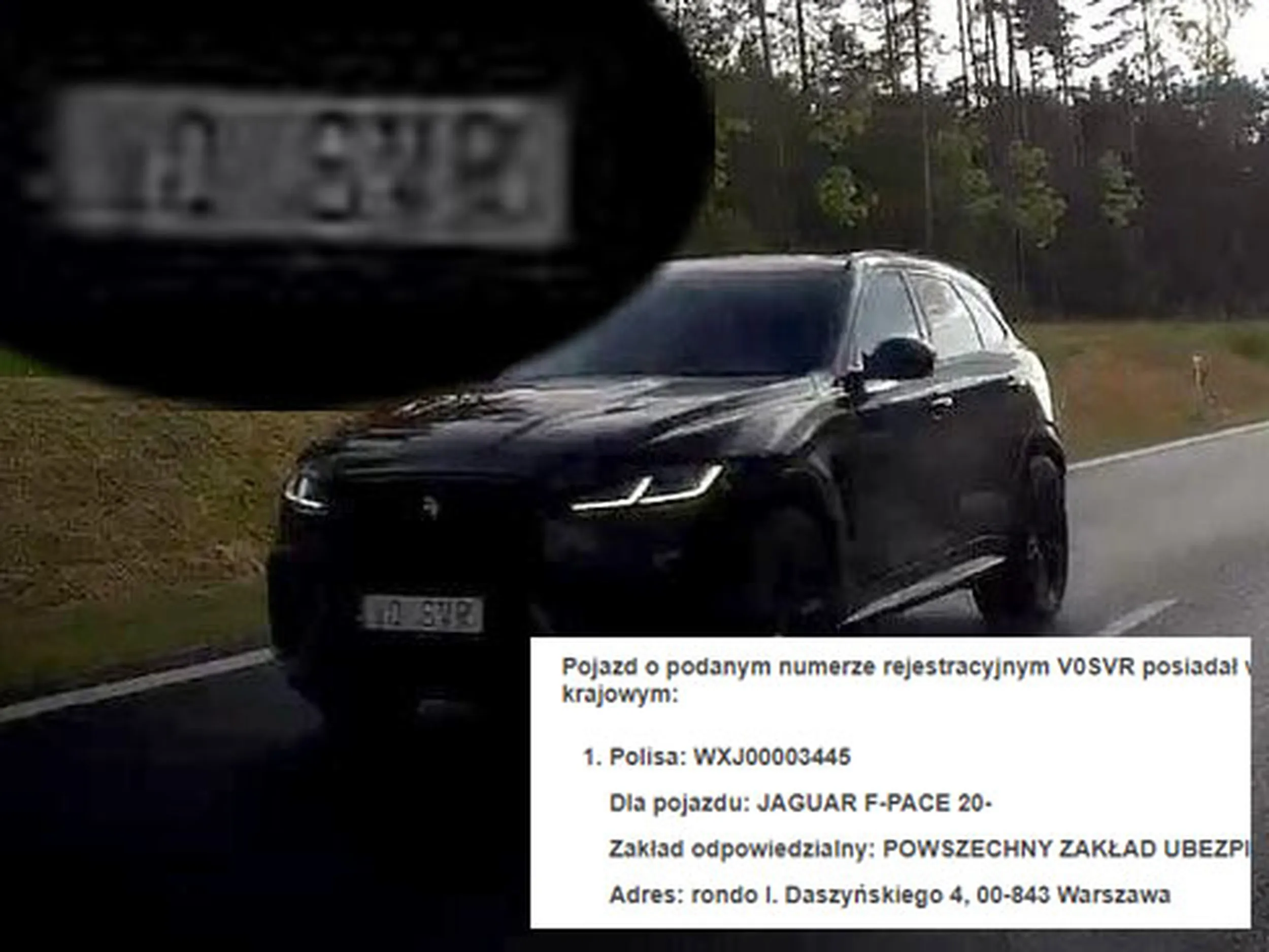 Fajny numer, blacha V0 SVR