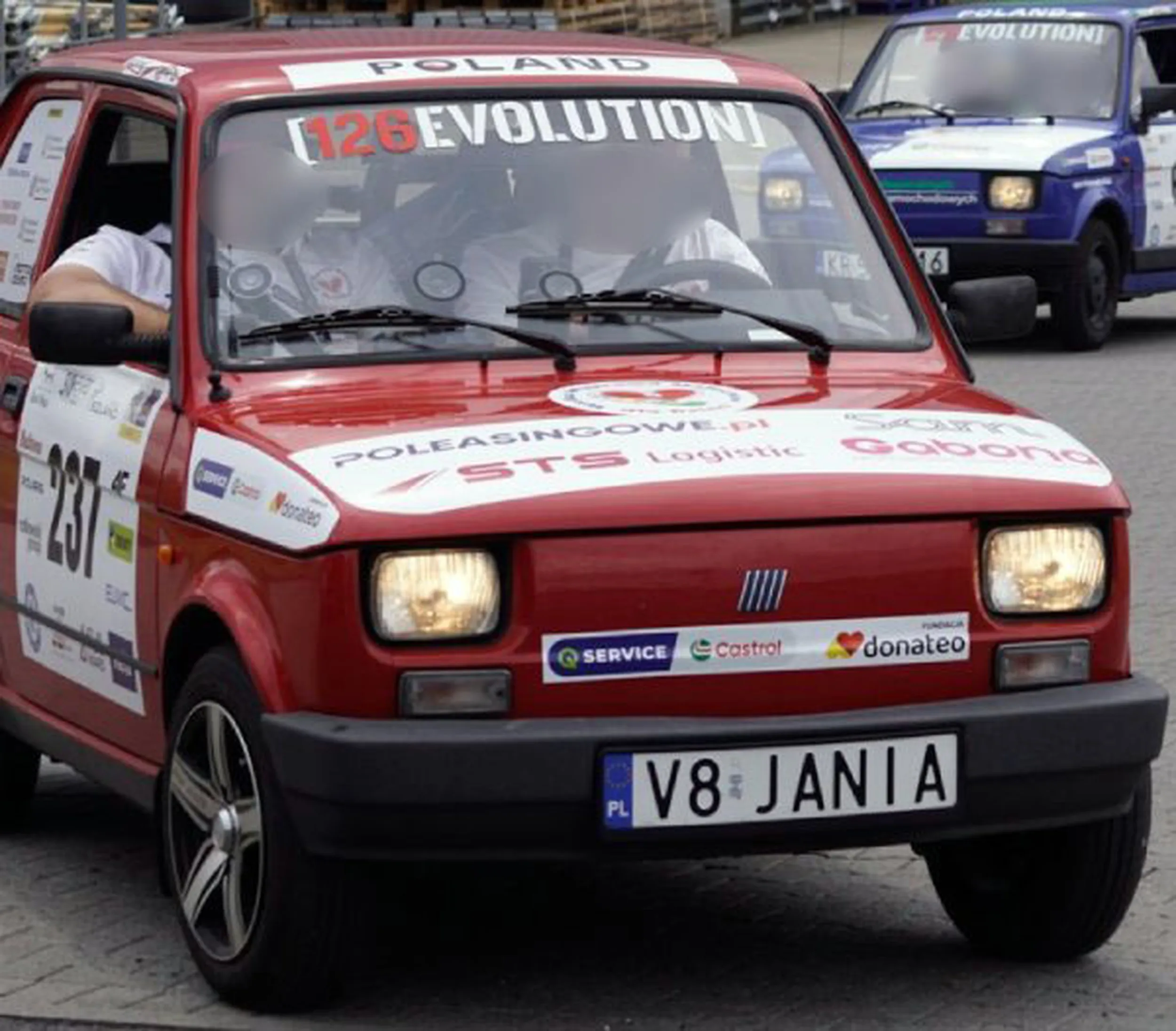 Fajny numer, blacha V8 JANIA