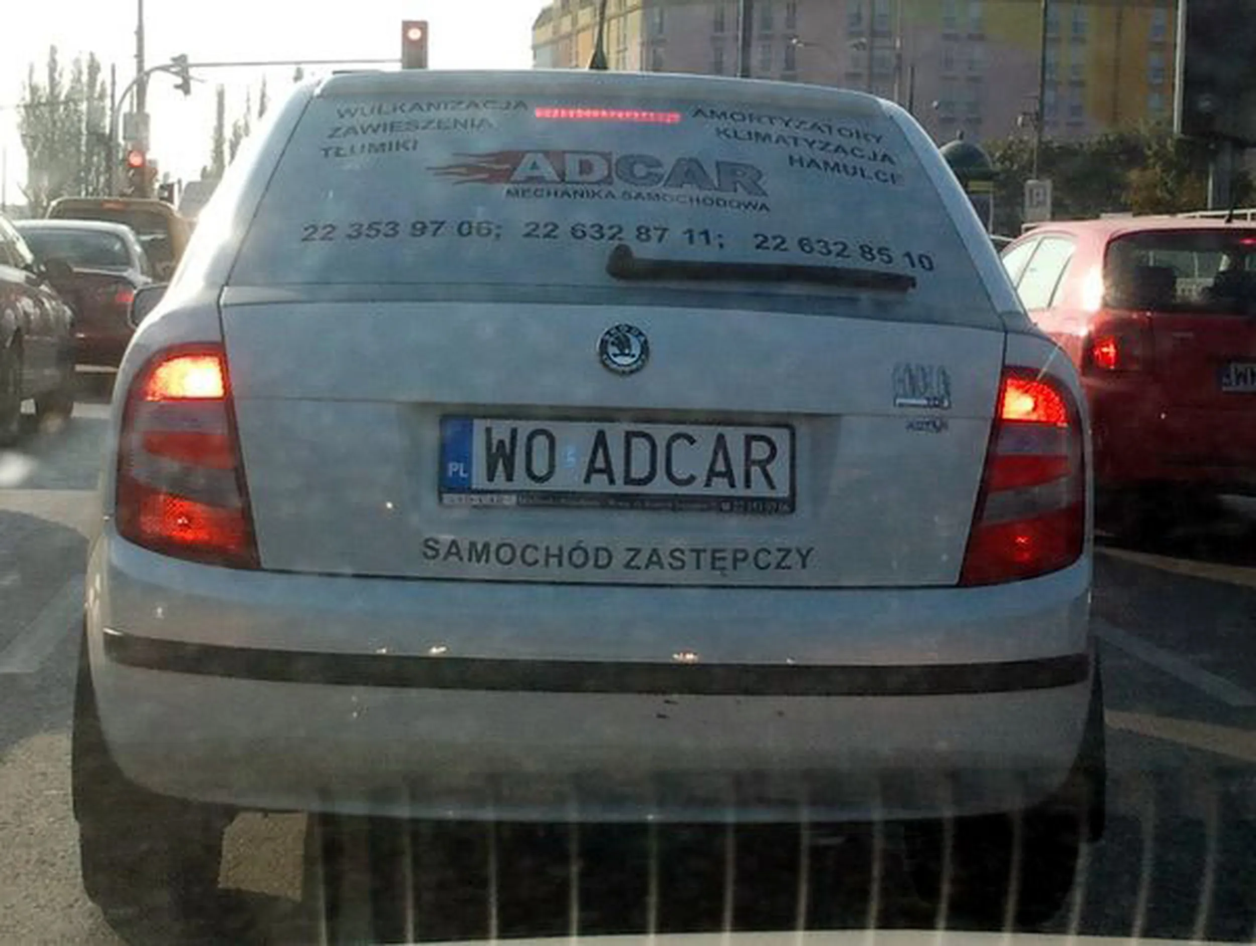 Fajny numer, blacha W0 ADCAR