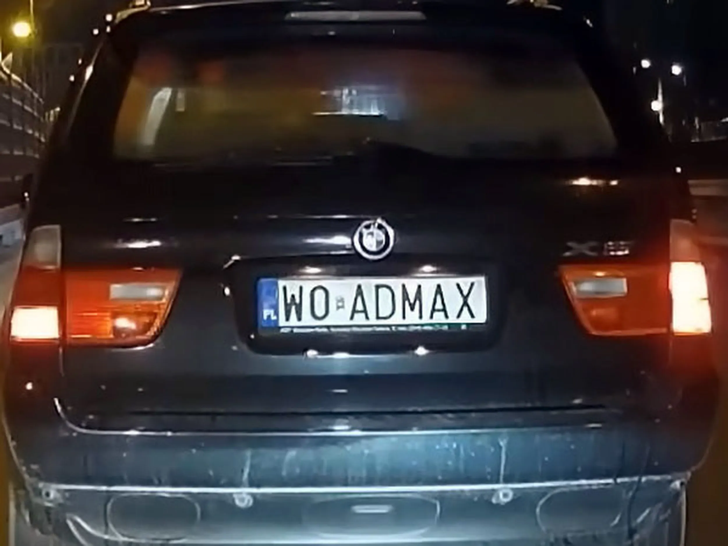 Fajny numer, blacha W0 ADMAX