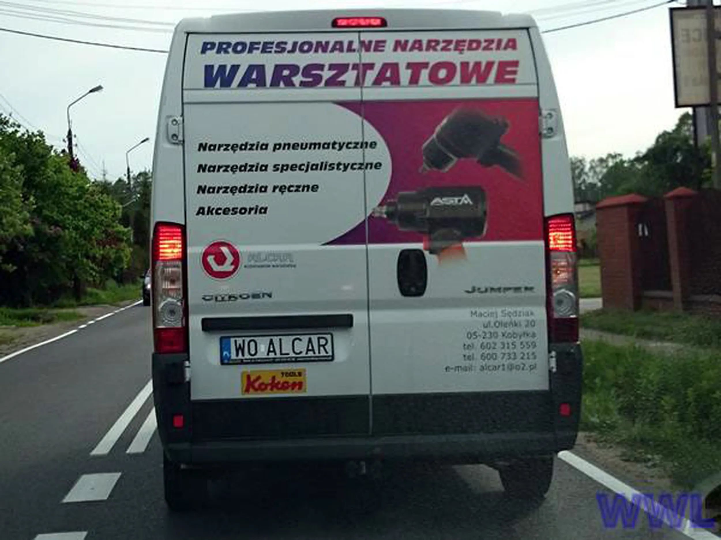 Fajny numer, blacha W0 ALCAR