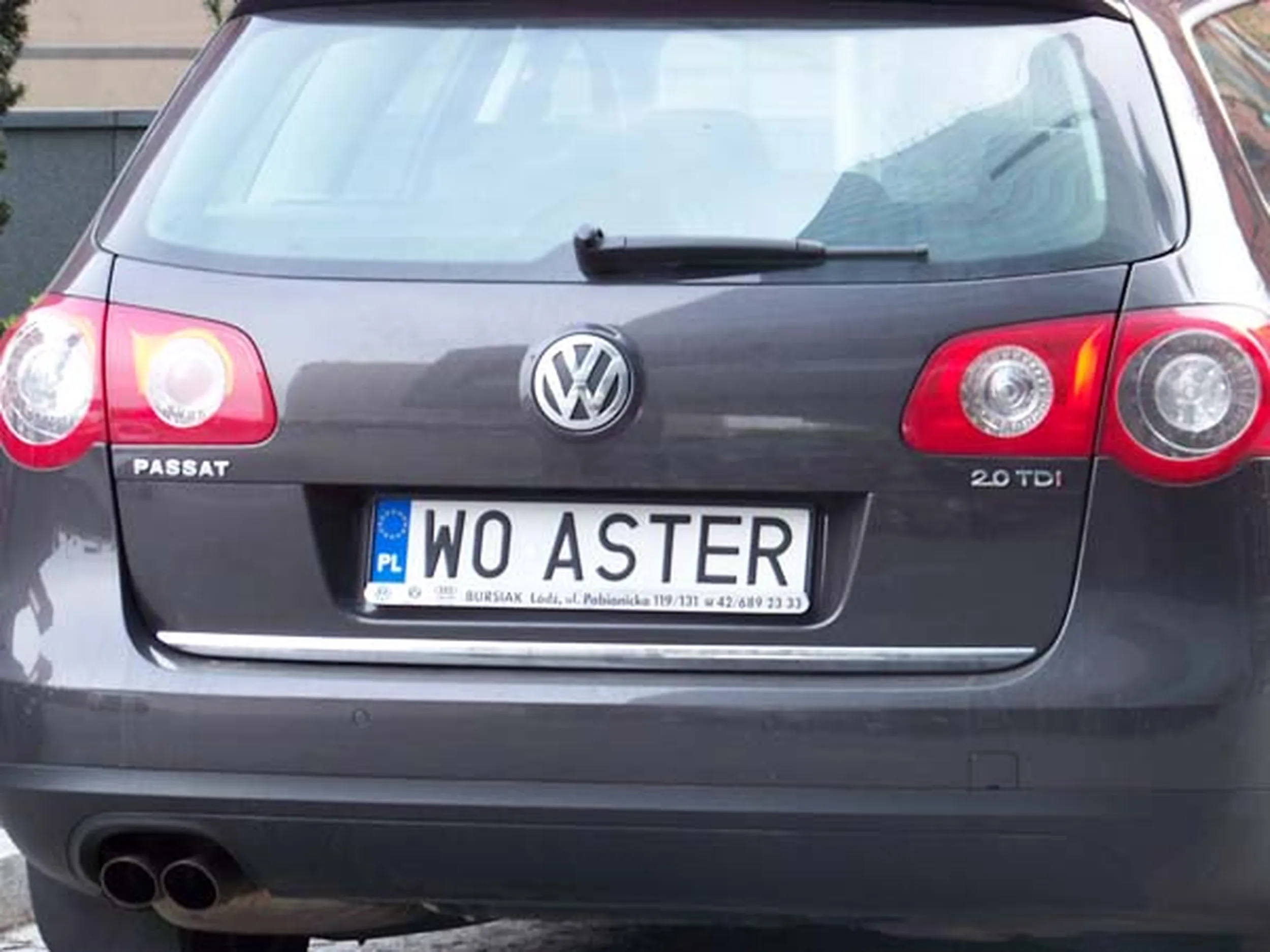 Fajny numer, blacha W0 ASTER