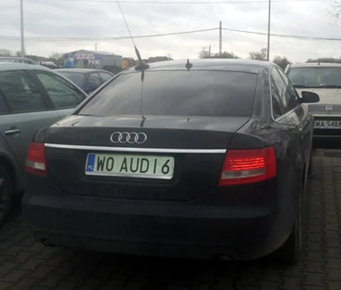 Fajny numer, blacha W0 AUDI6