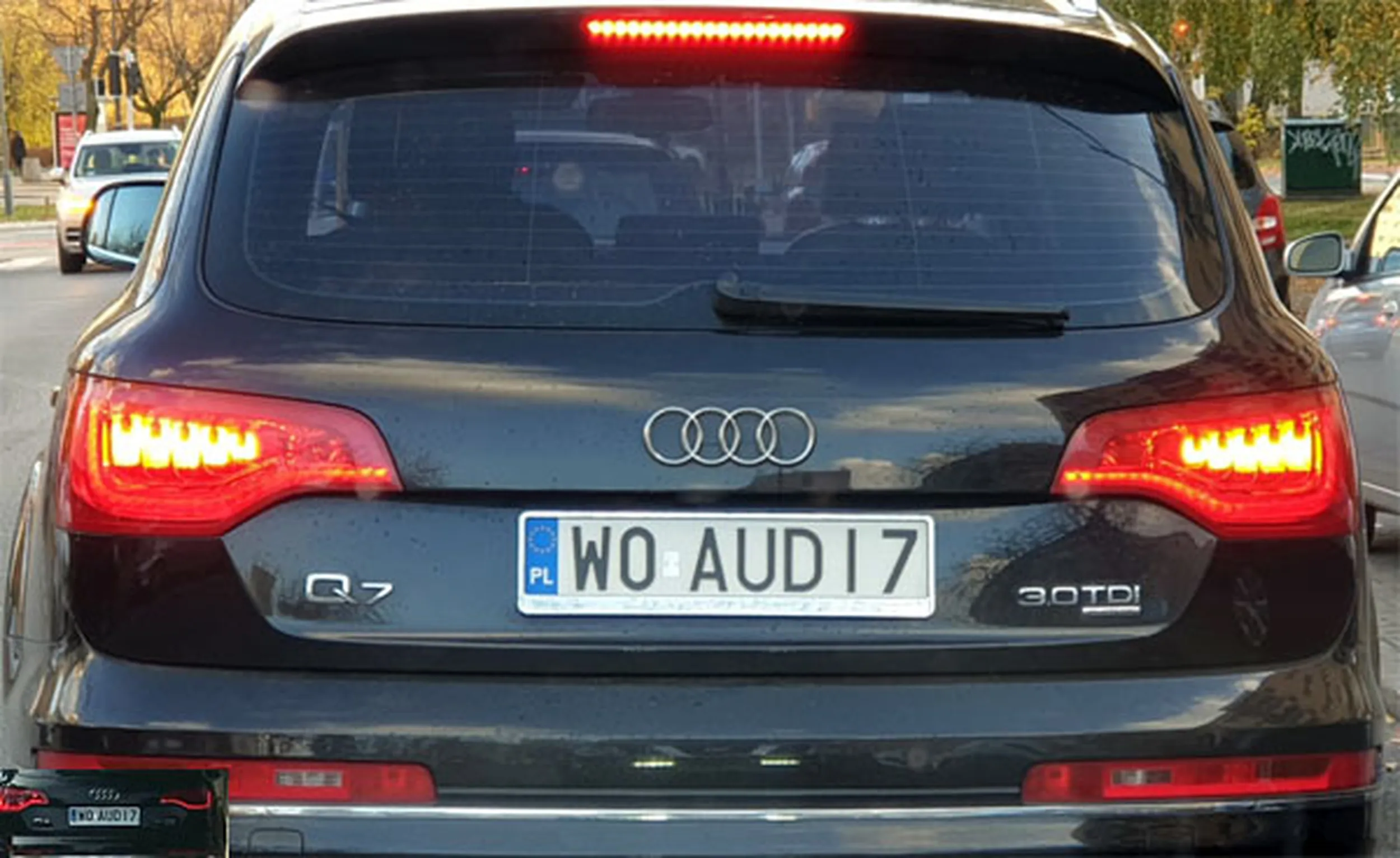 Fajny numer, blacha W0 AUDI7