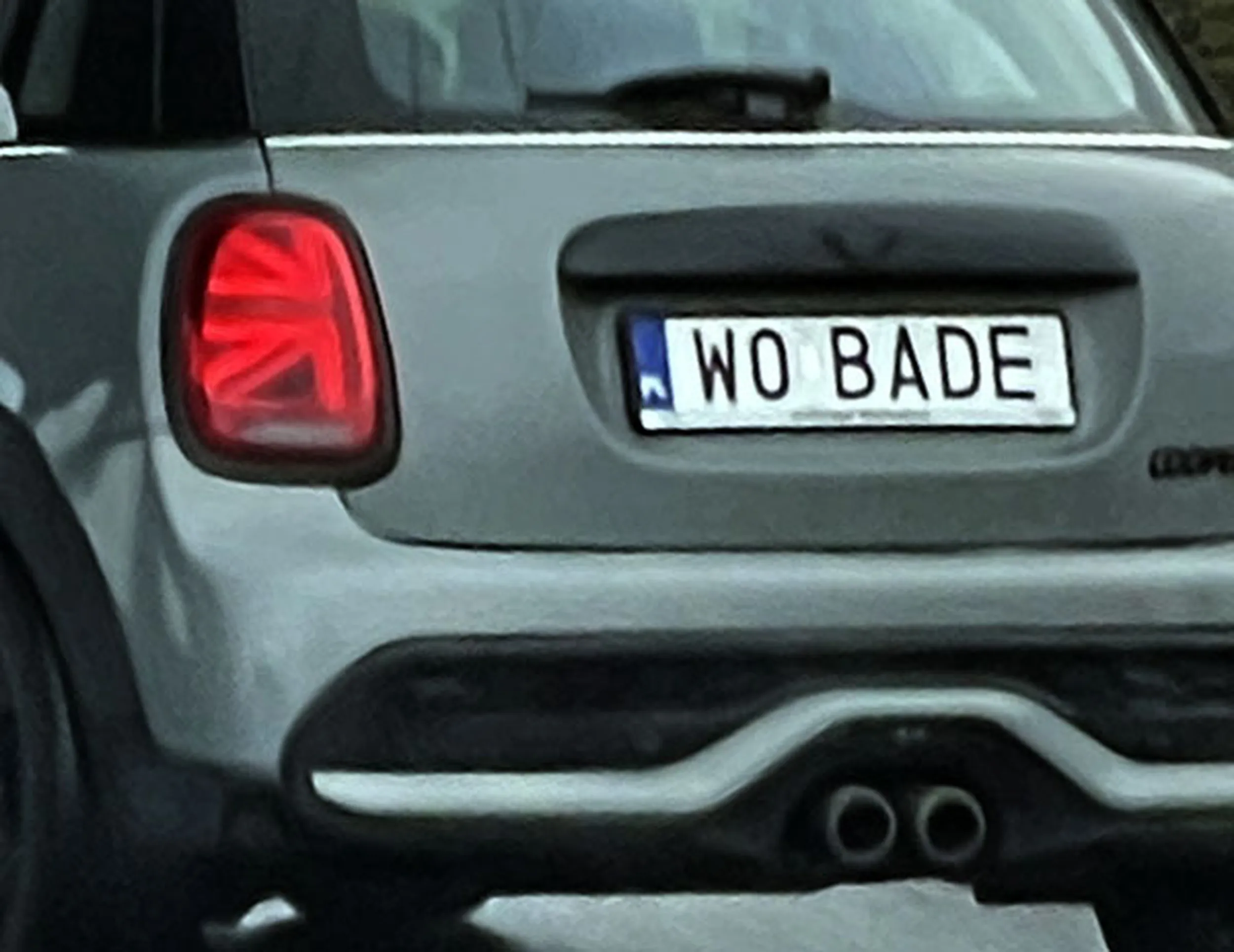 Fajny numer, blacha W0 BADE