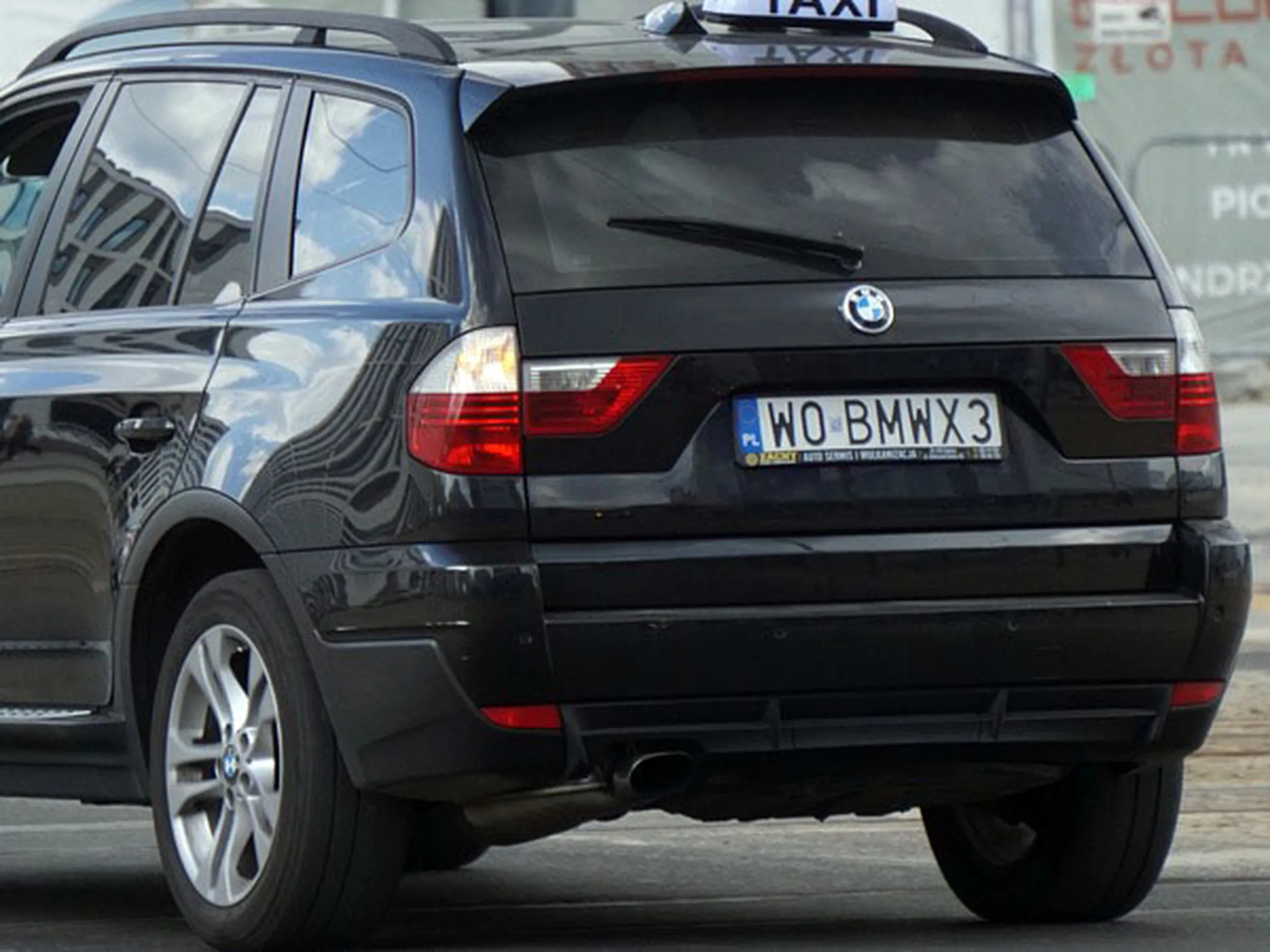 Fajny numer, blacha W0 BMWX3