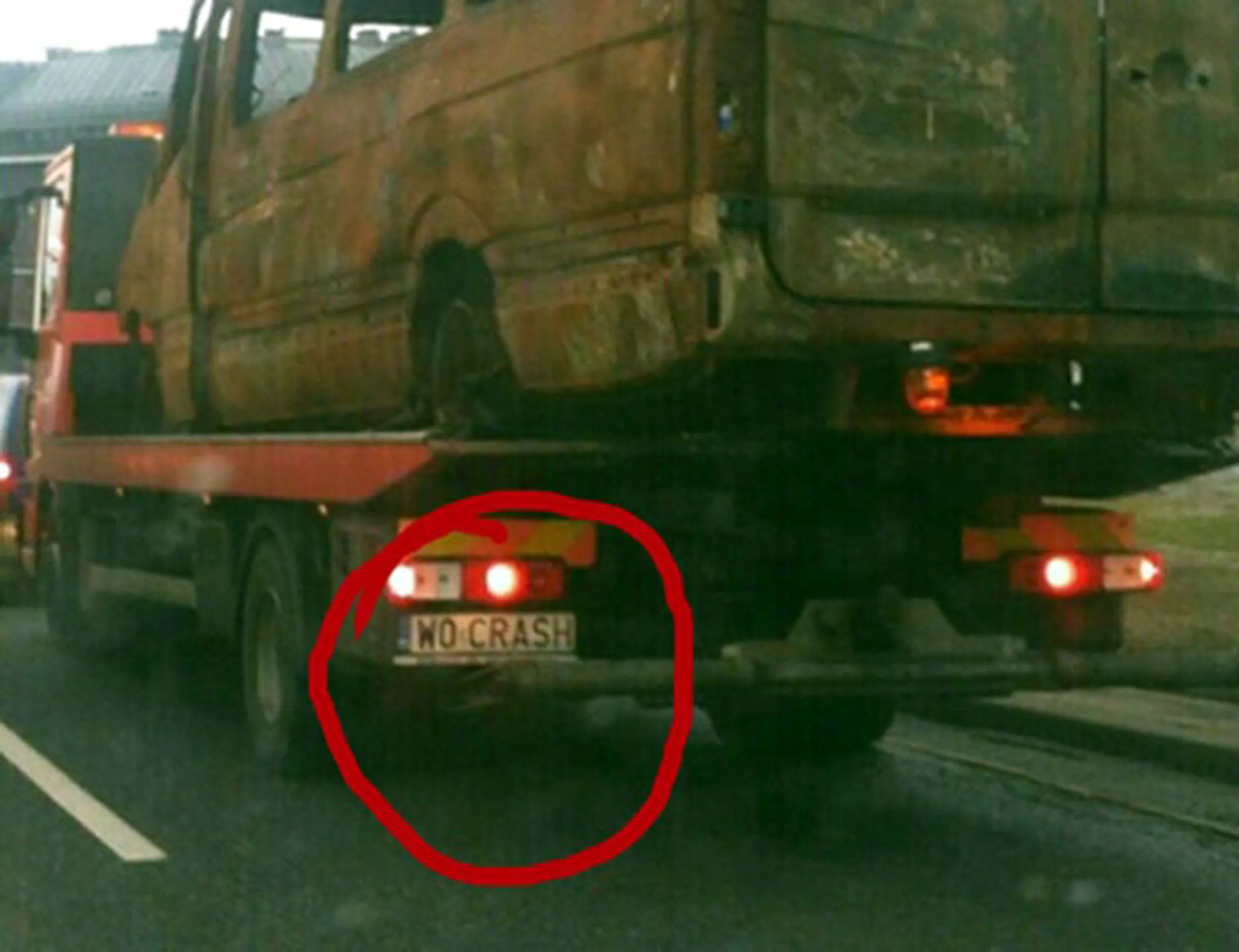 Fajny numer, blacha W0 CRASH