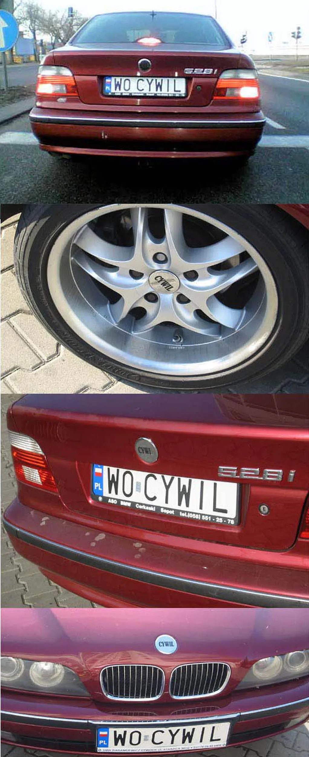 Fajny numer, blacha W0 CYWIL