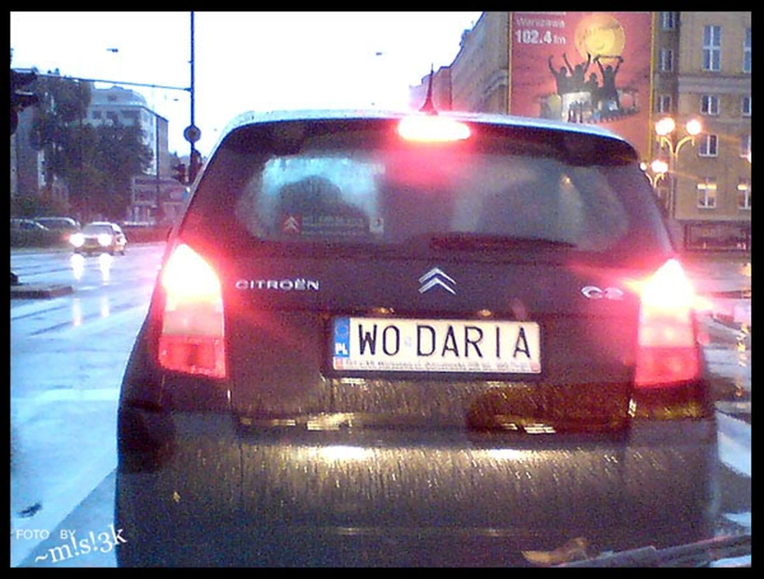 Fajny numer, blacha W0 DARIA