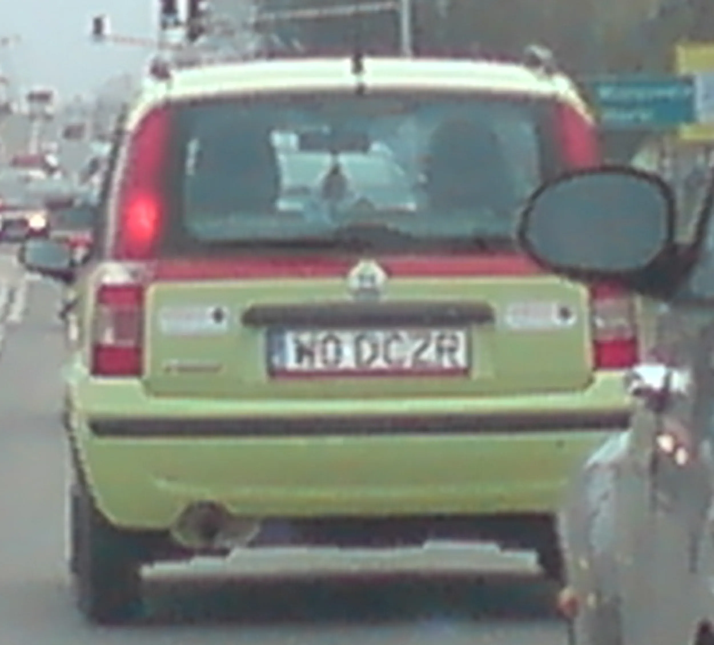 Fajny numer, blacha W0 DCZR