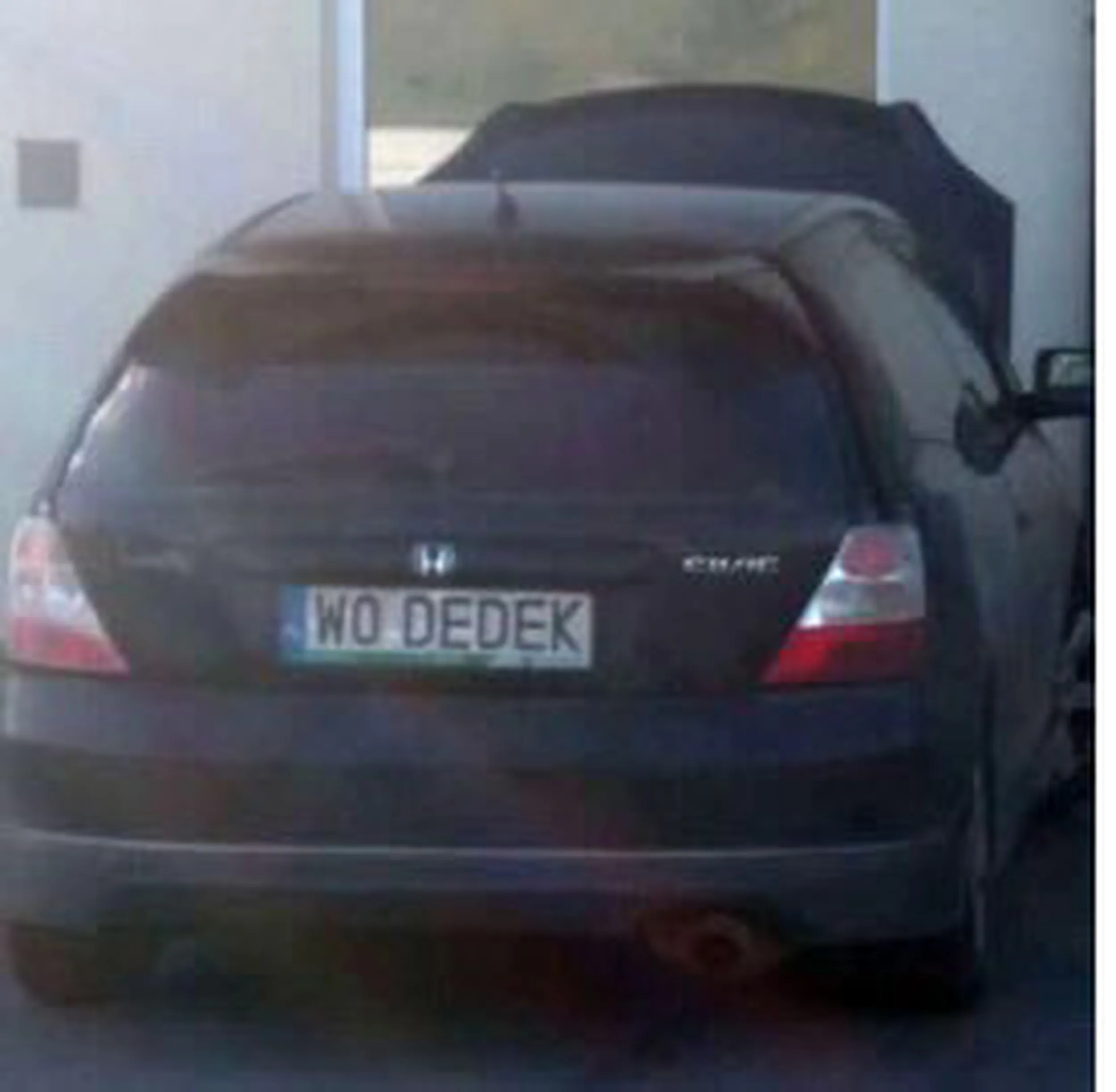 Fajny numer, blacha W0 DEDEK