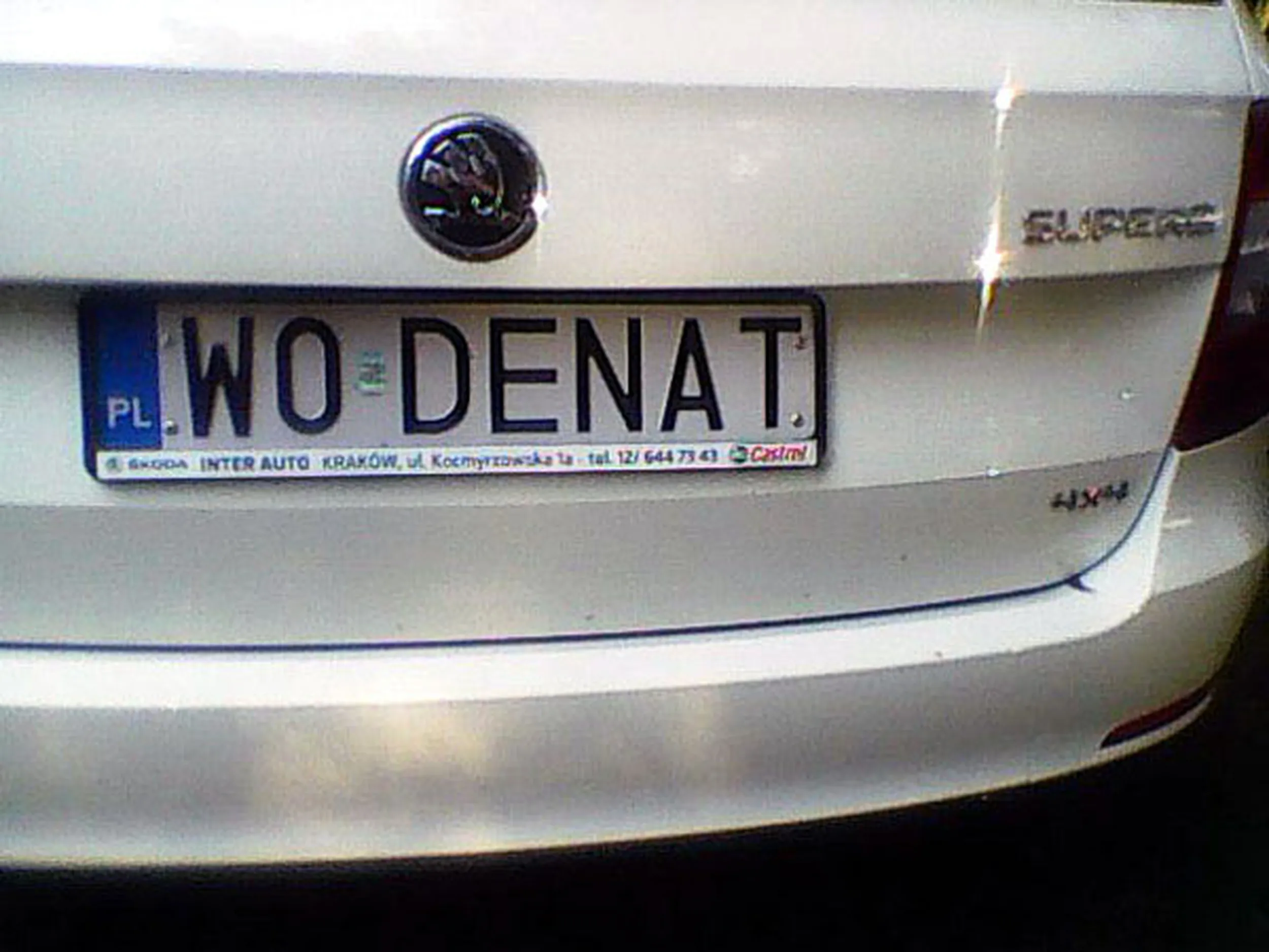 Fajny numer, blacha W0 DENAT