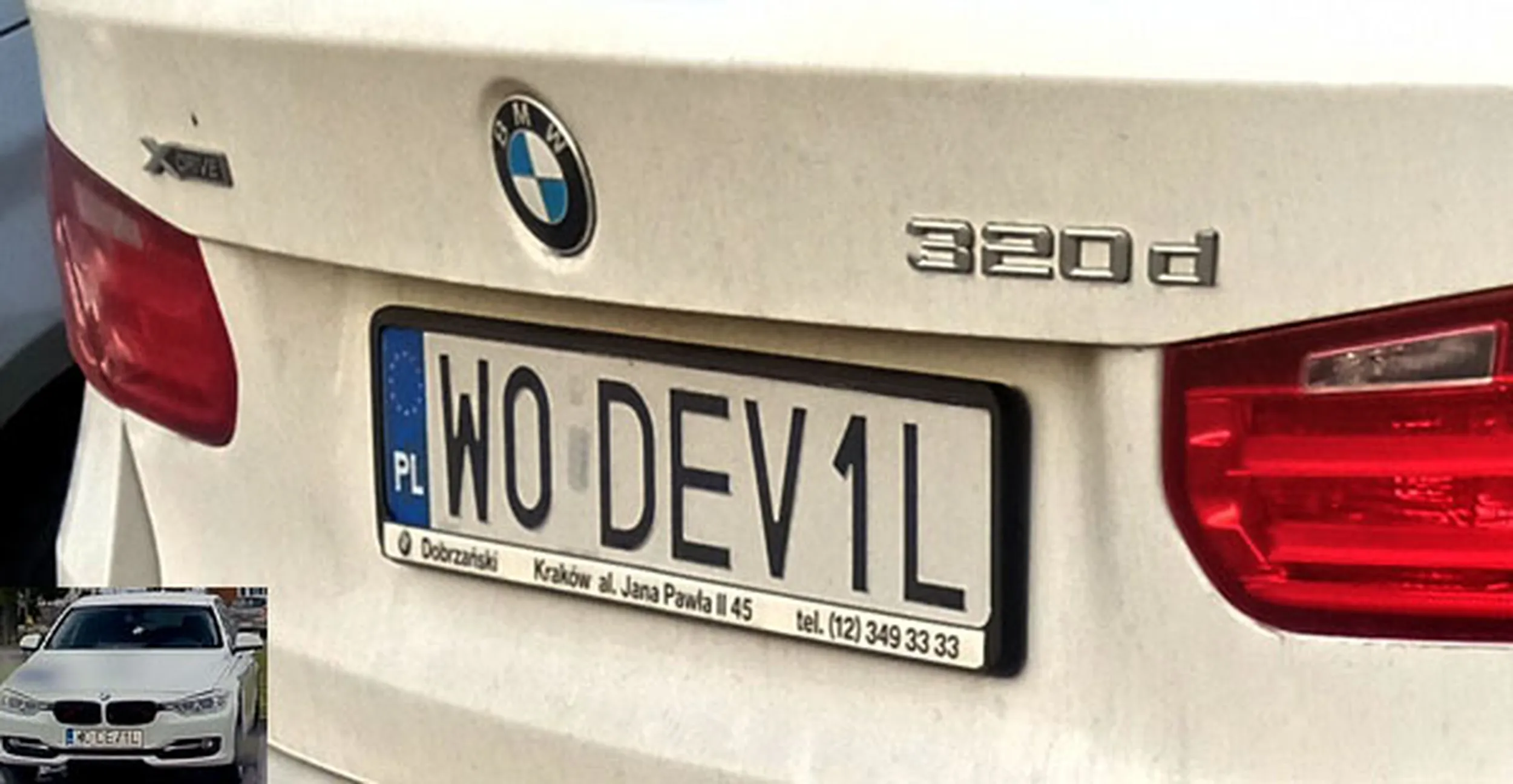 Fajny numer, blacha W0 DEV1L