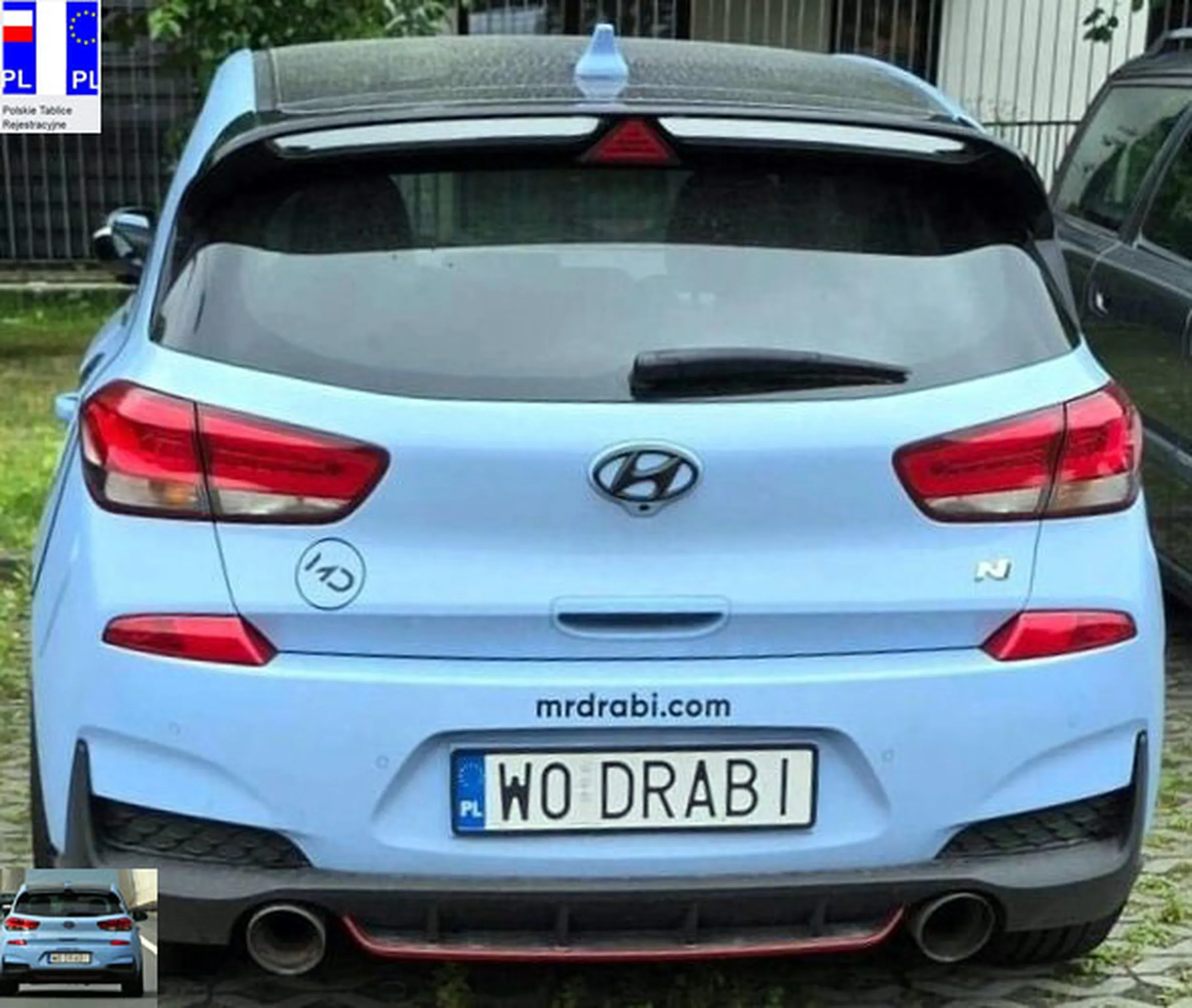 Fajny numer, blacha W0 DRABI