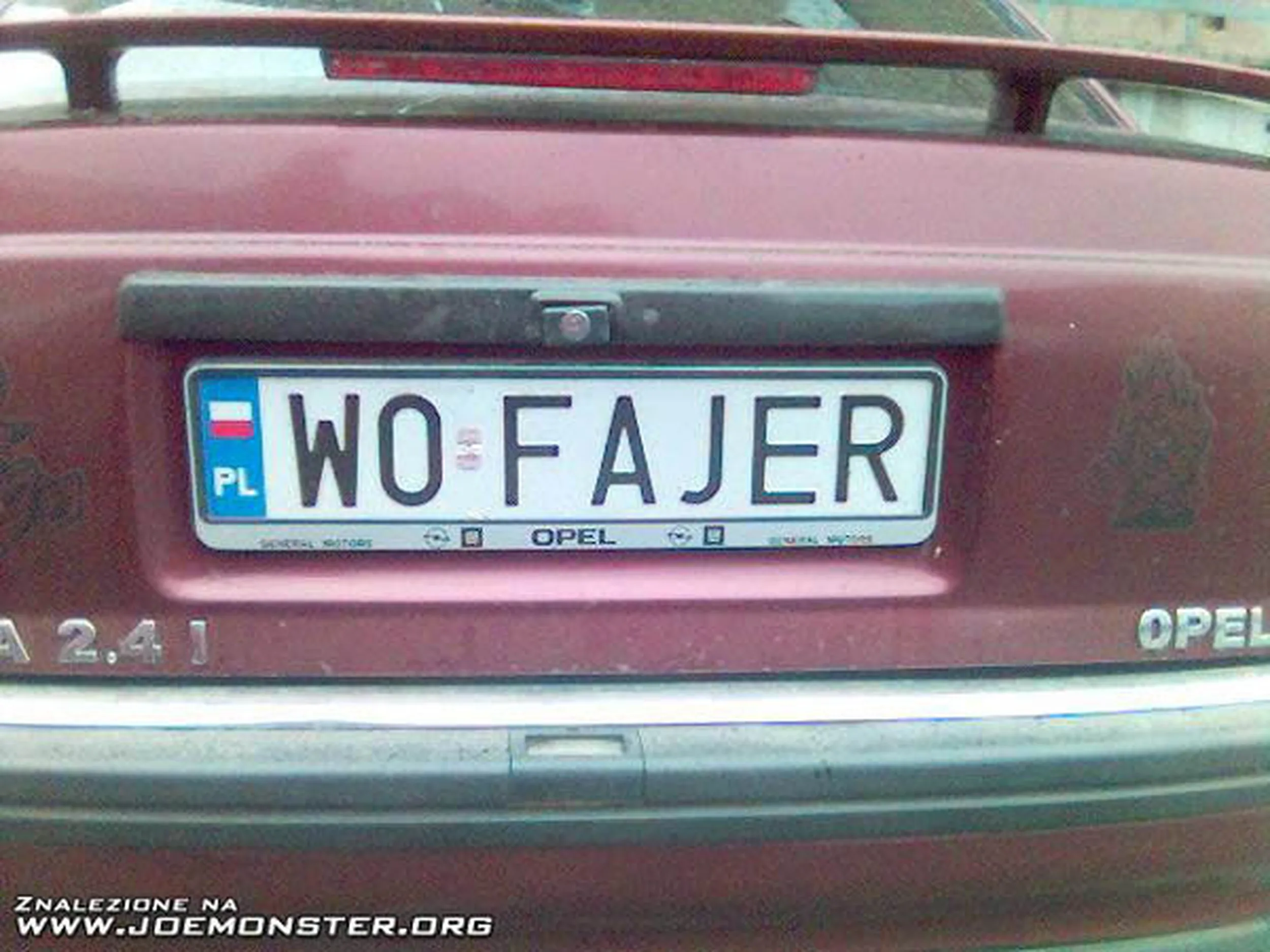 Fajny numer, blacha W0 FAJER
