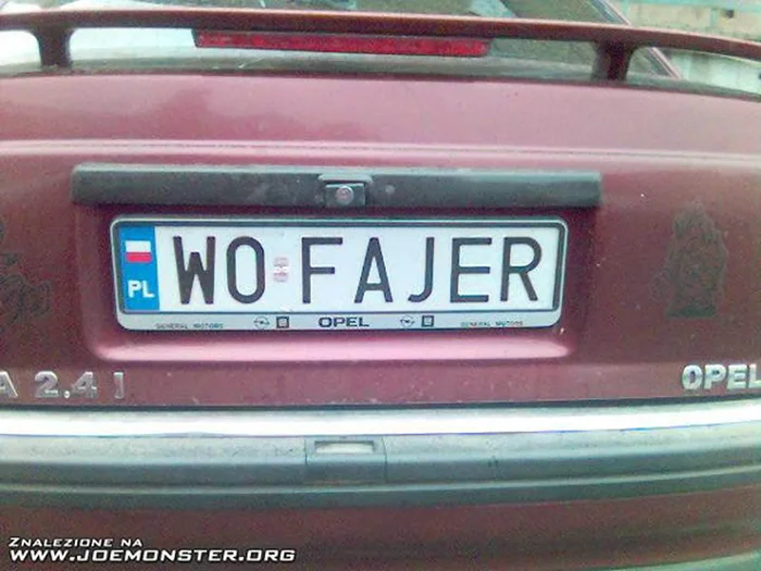 Fajny numer, blacha W0 FAJER
