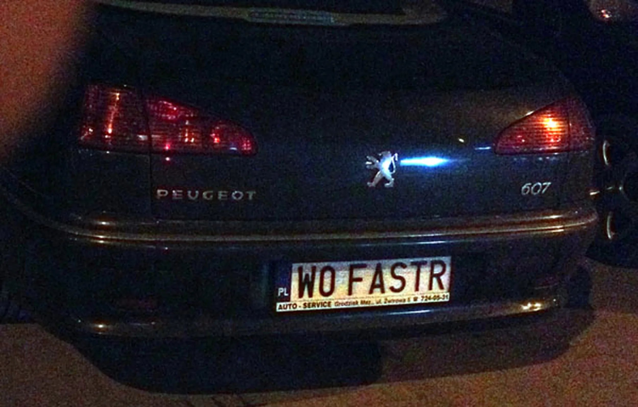 Fajny numer, blacha W0 FASTR