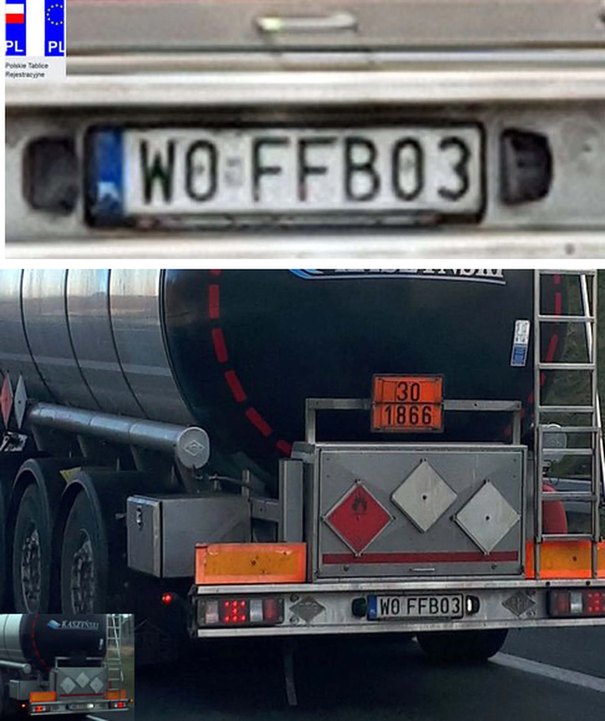 Fajny numer, blacha W0 FFB03