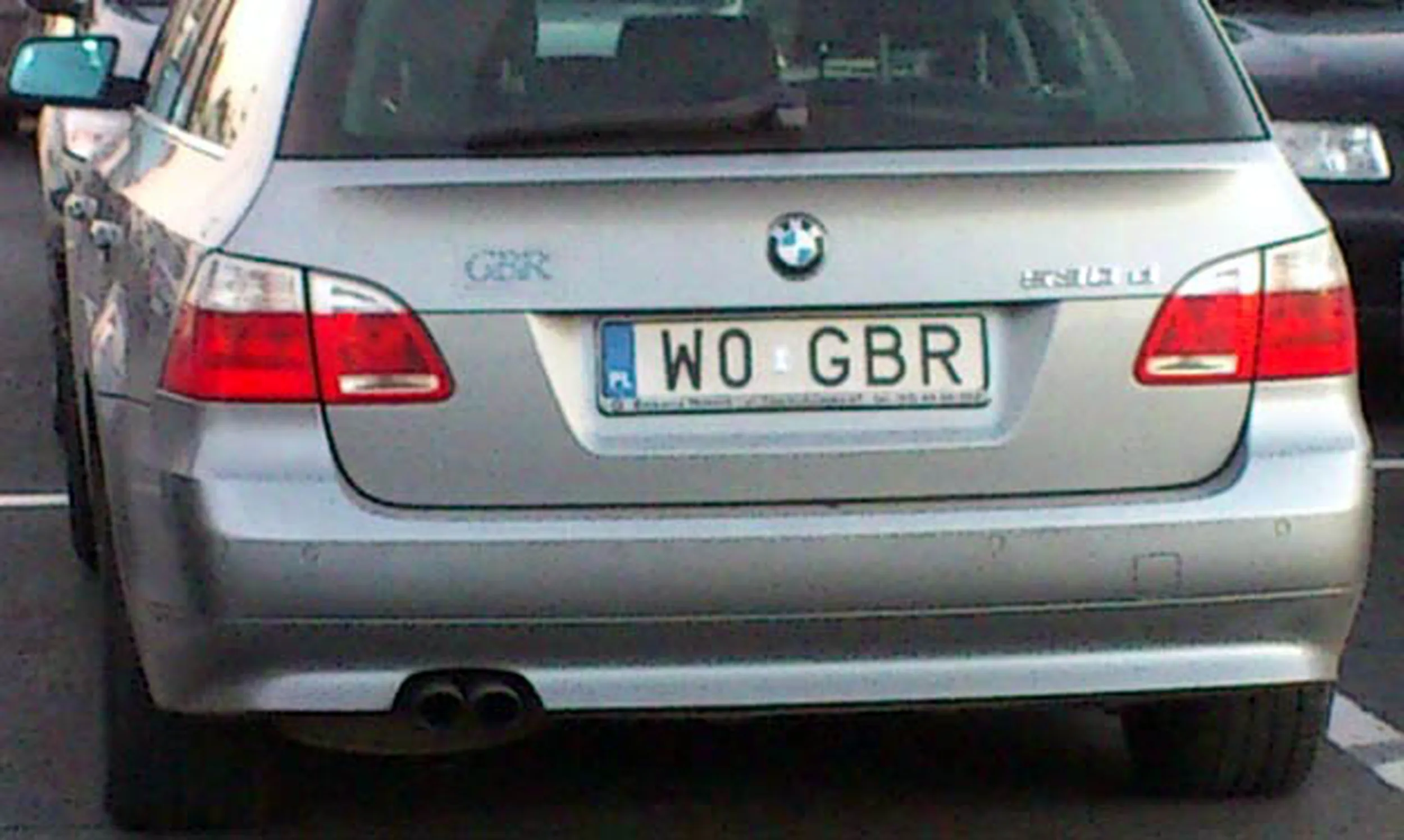 Fajny numer, blacha W0 GBR