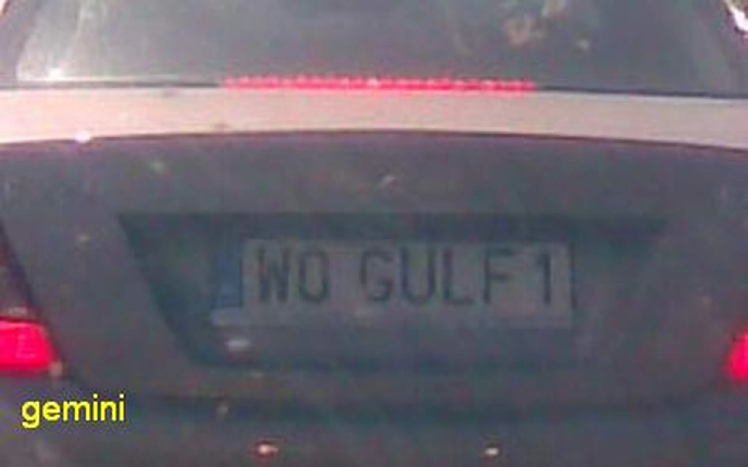 Fajny numer, blacha W0 GULF1