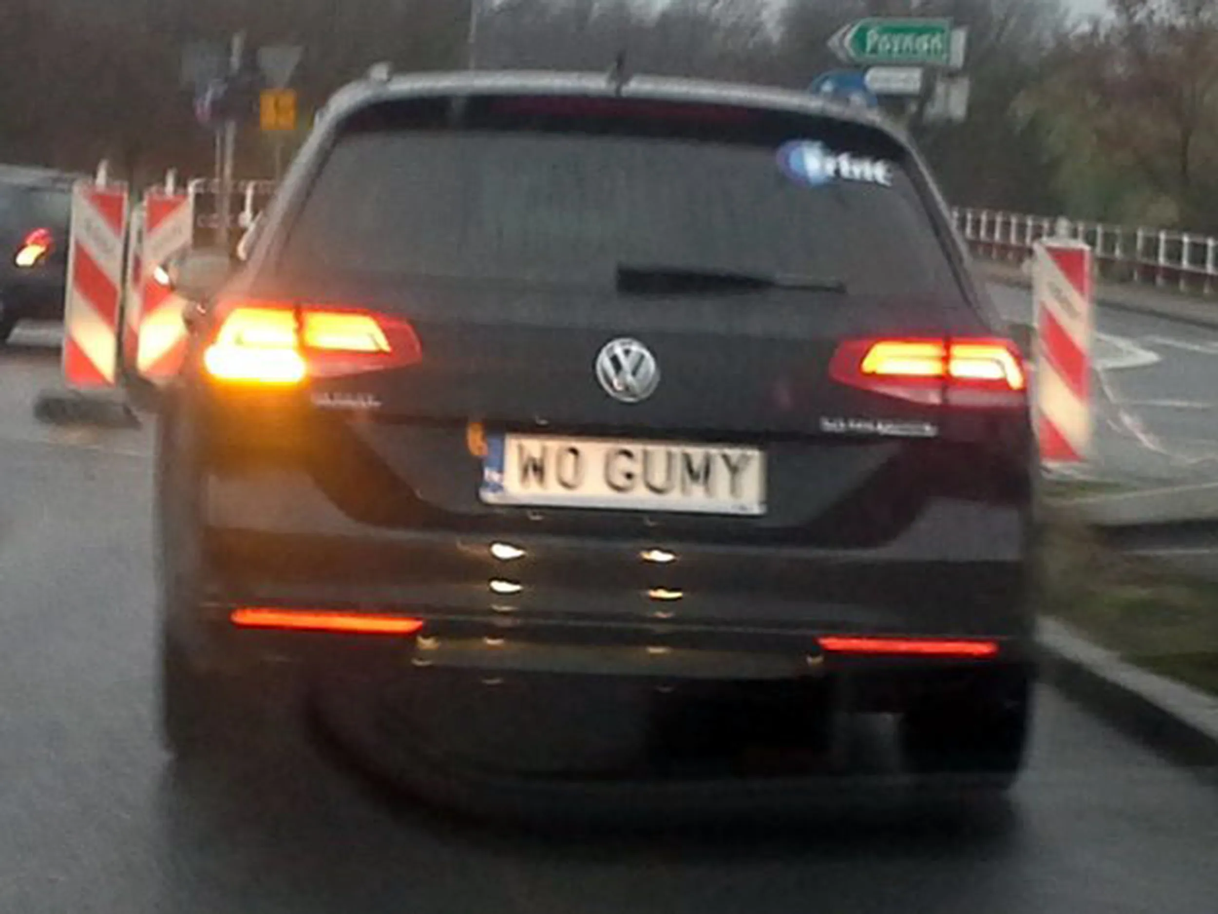 Fajny numer, blacha W0 GUMY