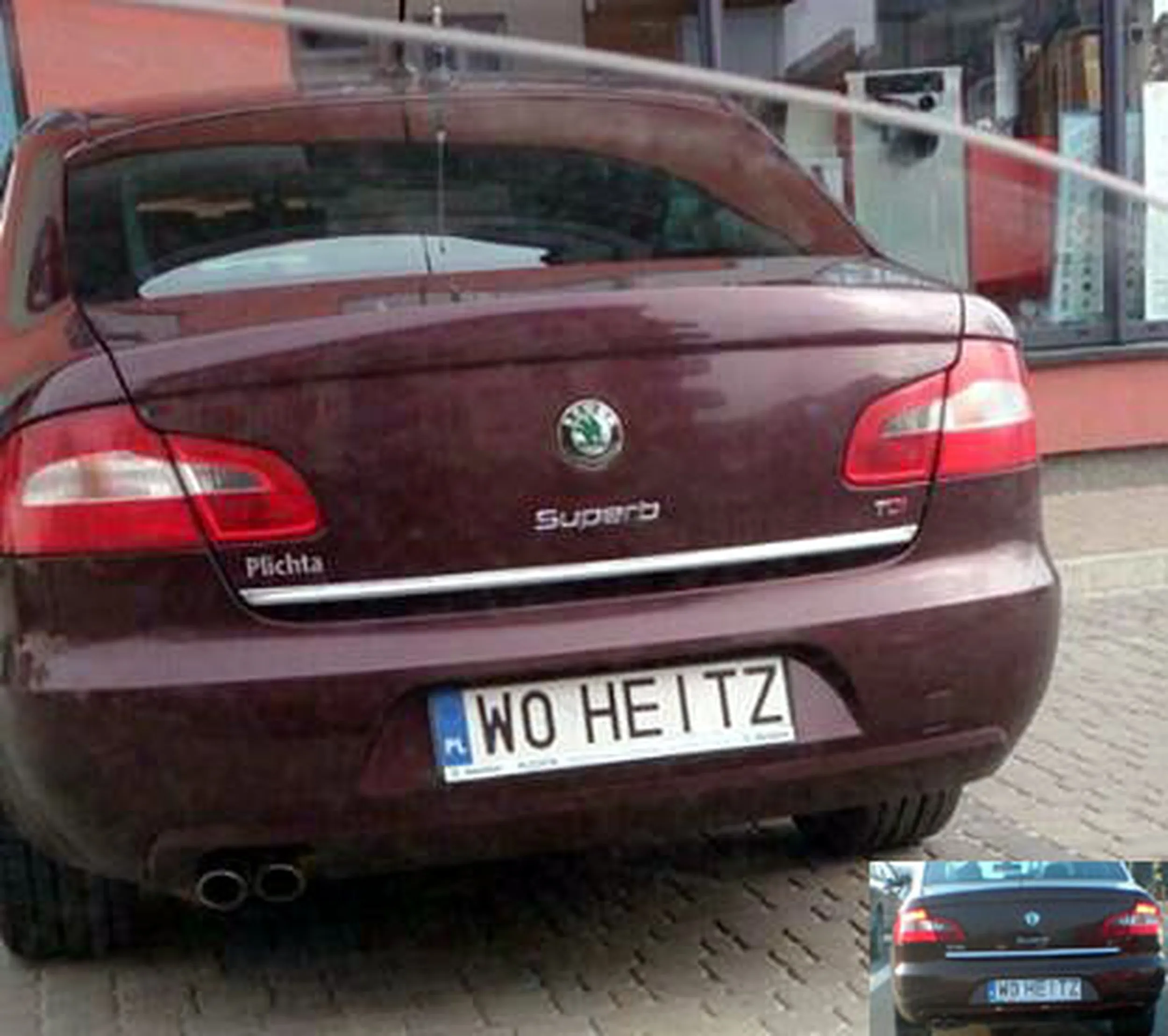 Fajny numer, blacha W0 HEITZ