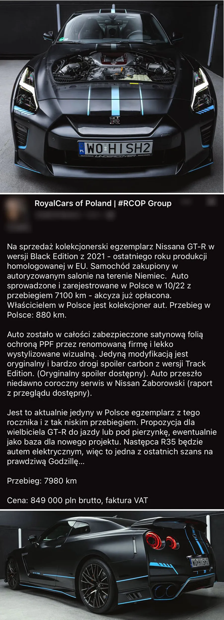 Fajny numer, blacha W0 HISH2