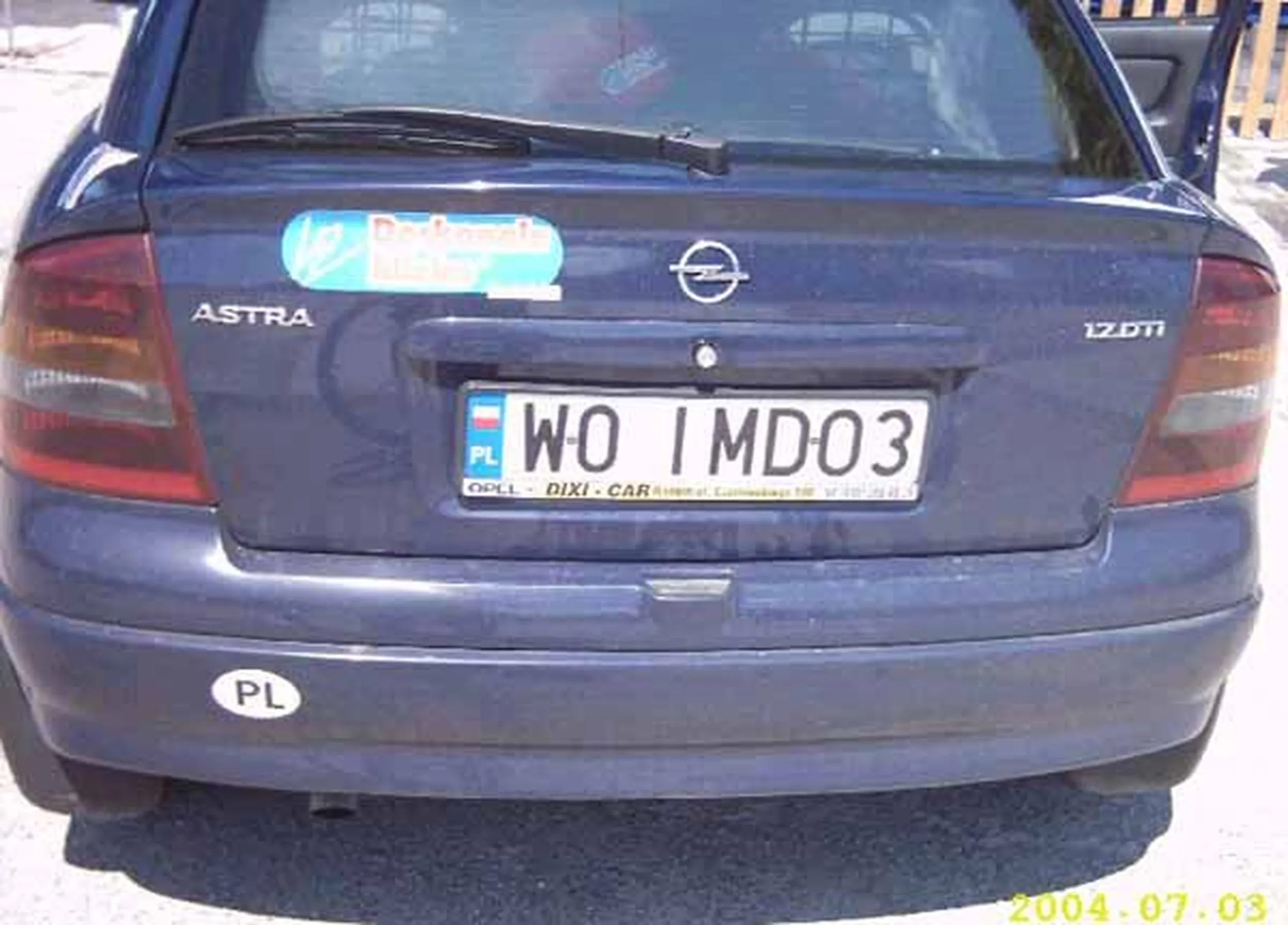 Fajny numer, blacha W0 IMDO3