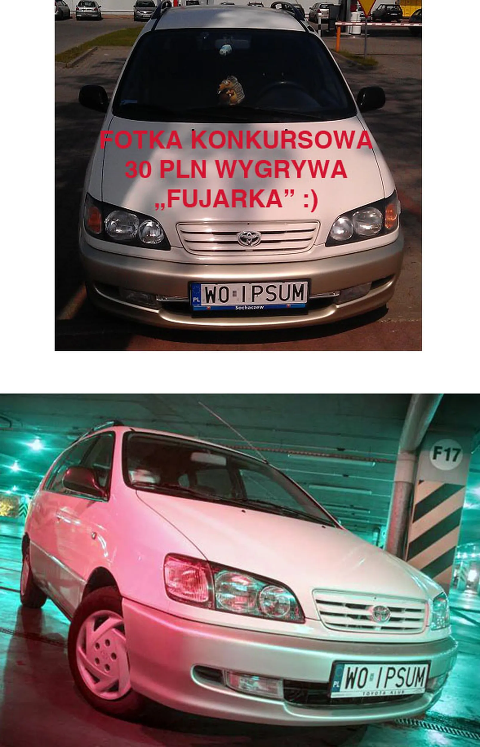 Fajny numer, blacha W0 IPSUM