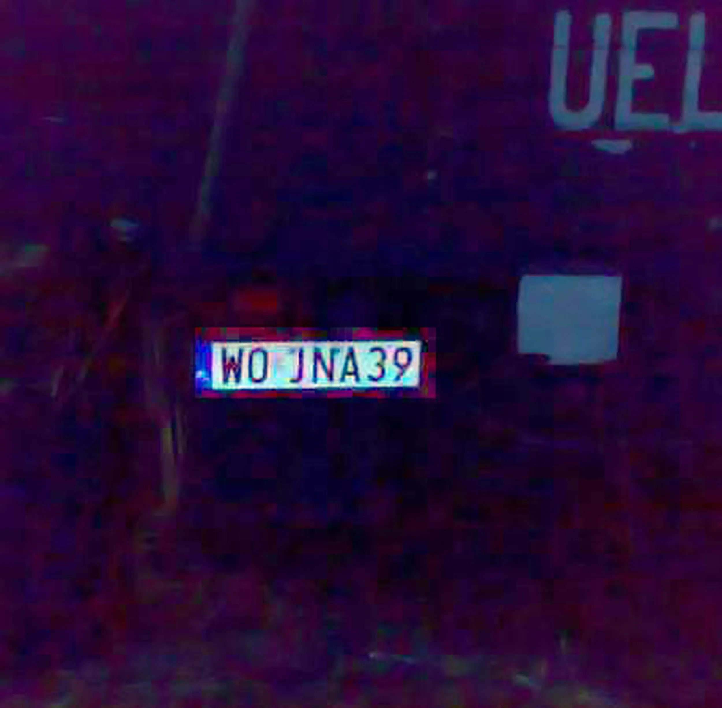 Fajny numer, blacha W0 JNA39