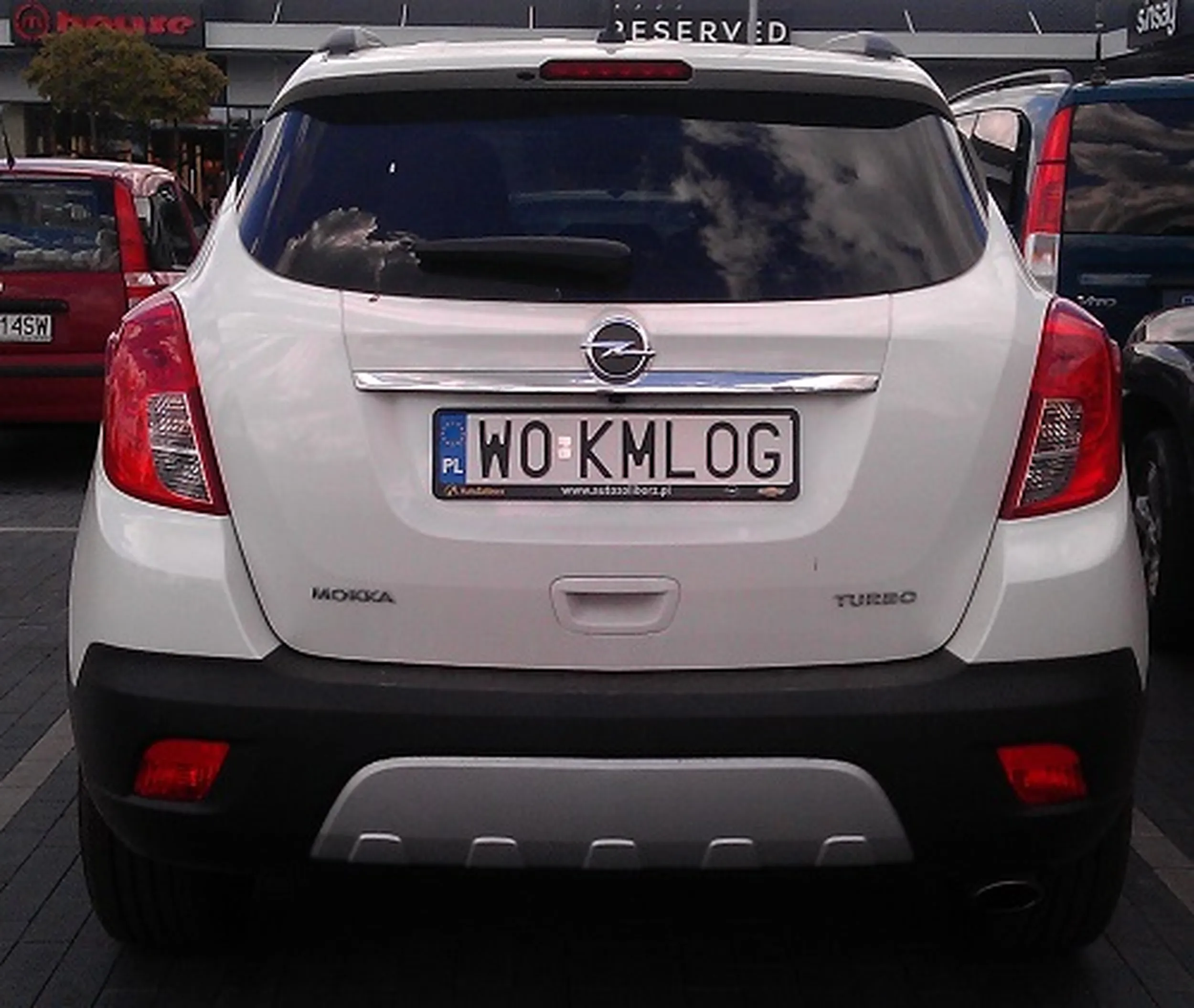 Fajny numer, blacha W0 KMLOG