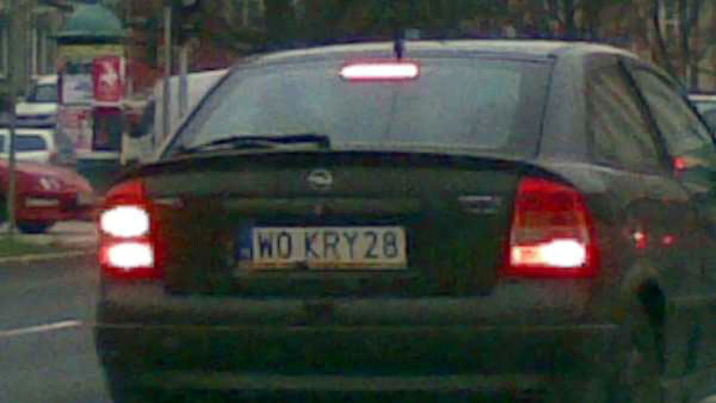 Fajny numer, blacha W0 KRY28