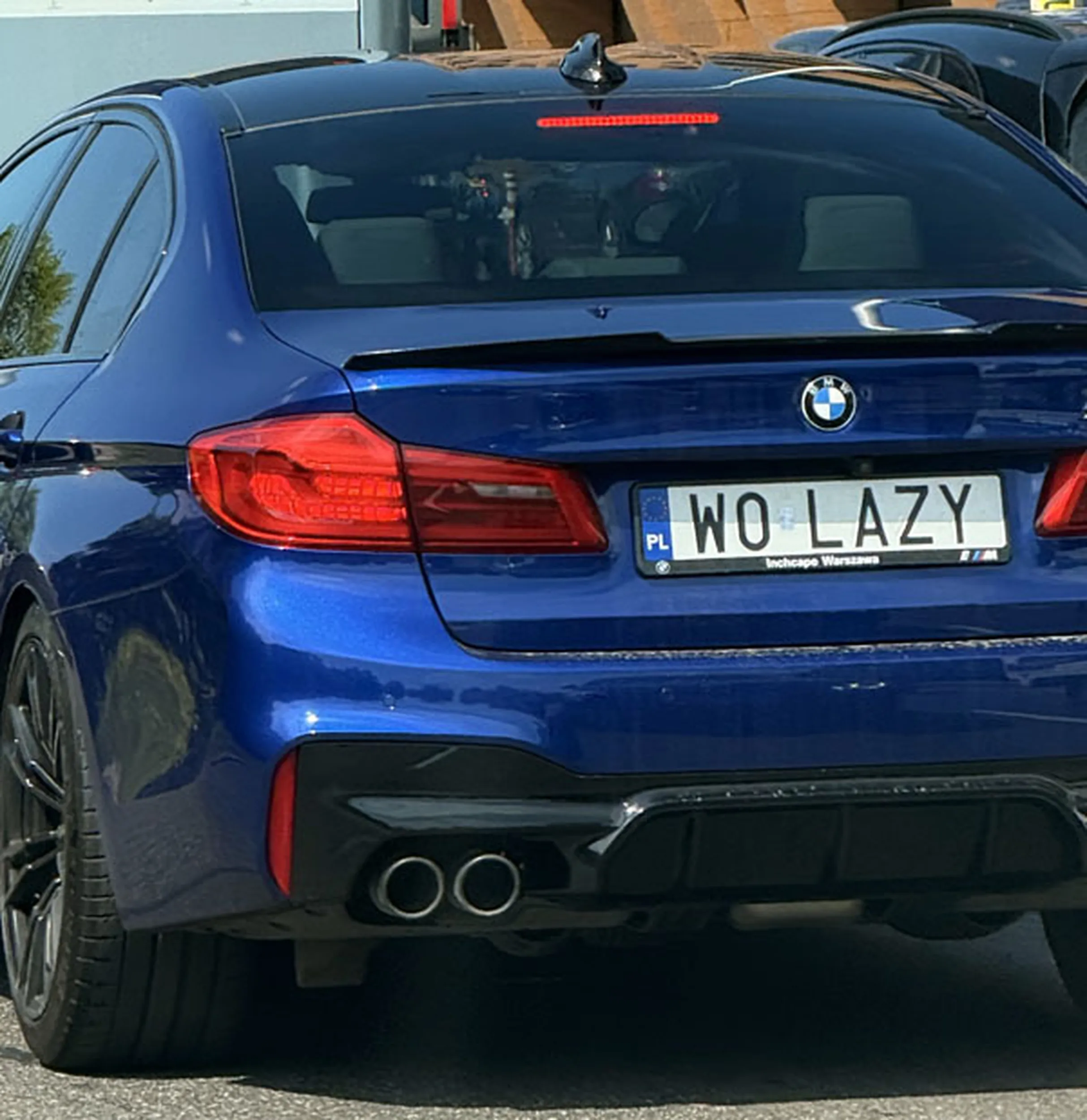 Fajny numer, blacha W0 LAZY