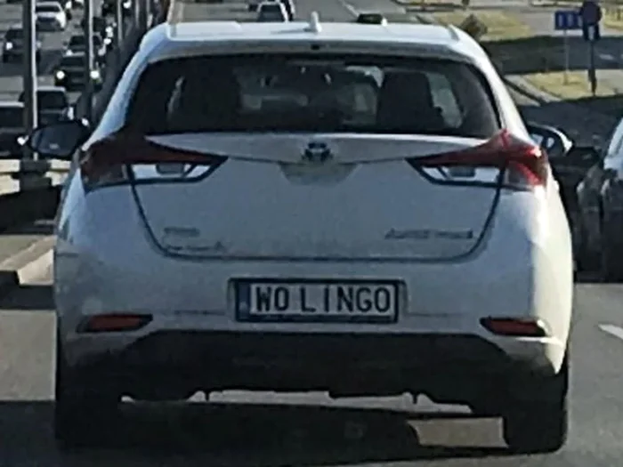 Fajny numer, blacha W0 LINGO