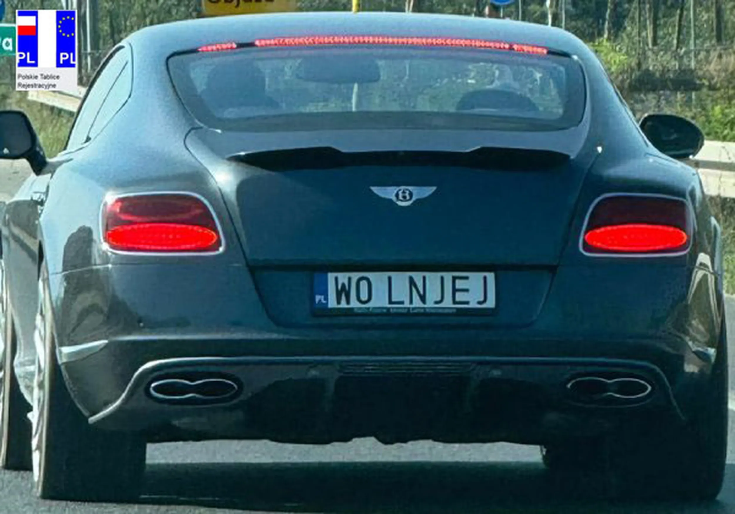 Fajny numer, blacha W0 LNJEJ