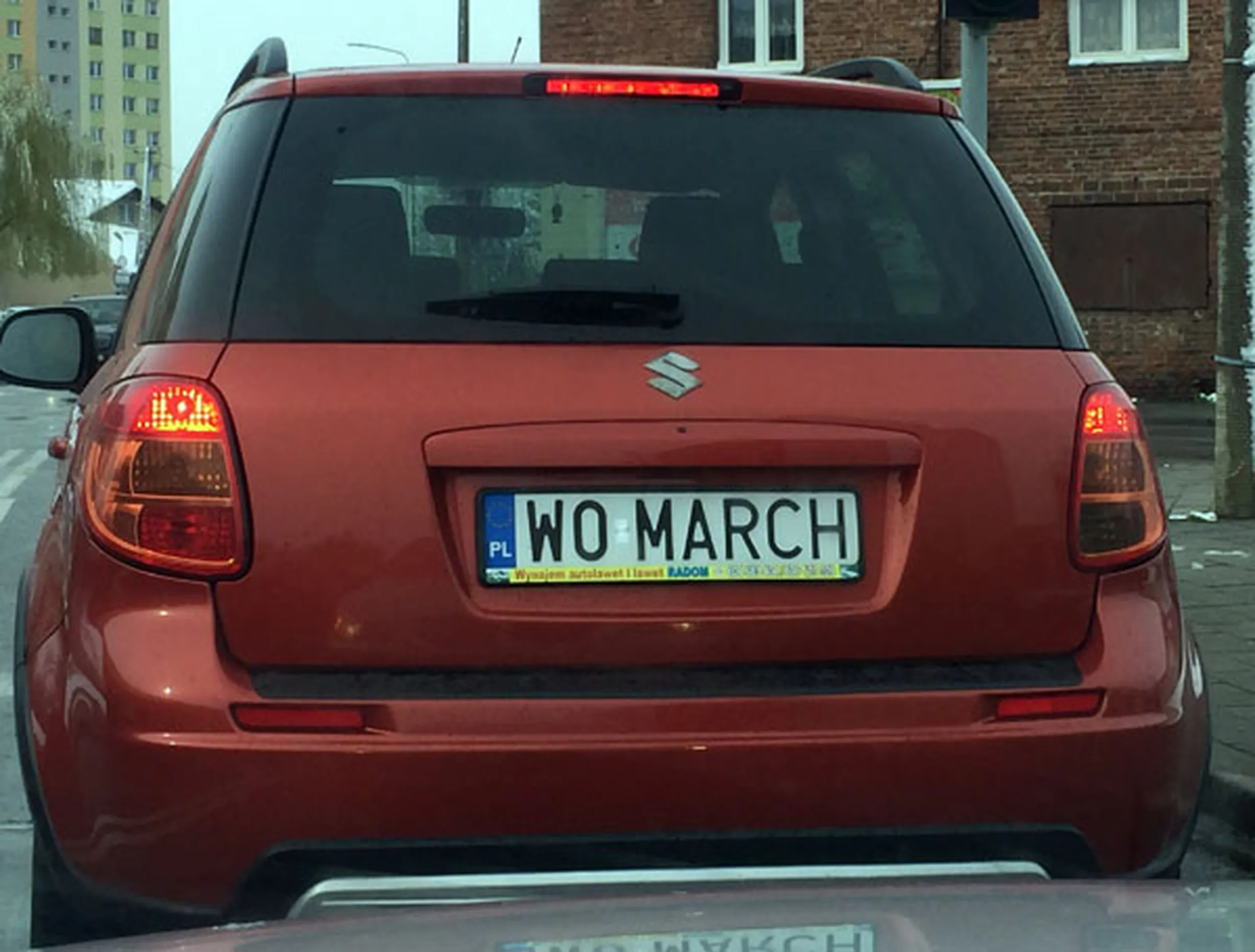 Fajny numer, blacha W0 MARCH