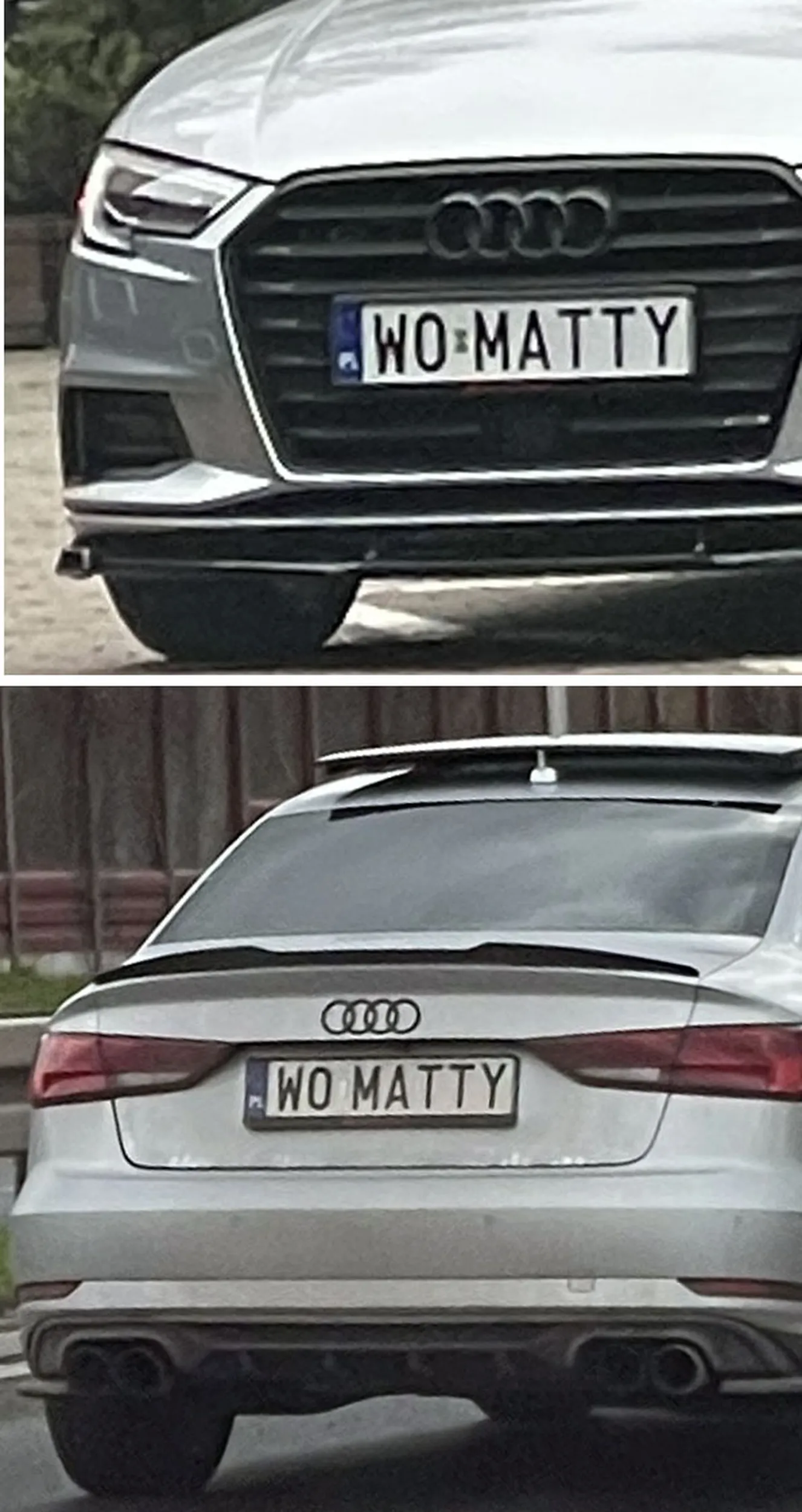 Fajny numer, blacha W0 MATTY